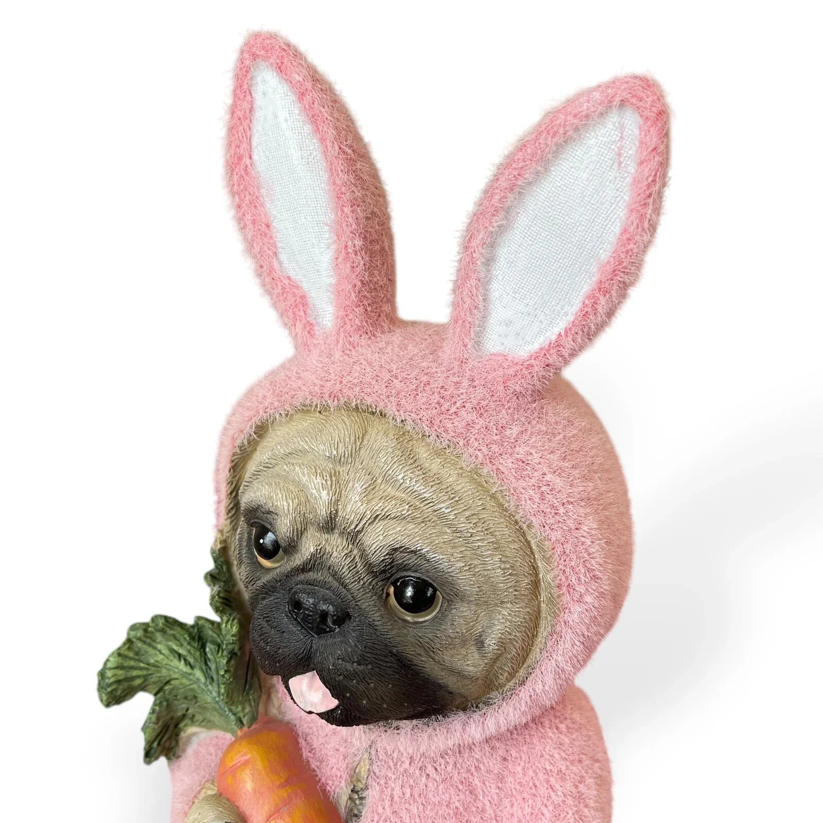 HTF Humane Society Easter PUG Dog In Pink Fuzzy Bunny Rabbit Suit NWT - Trendiez U ♥ 