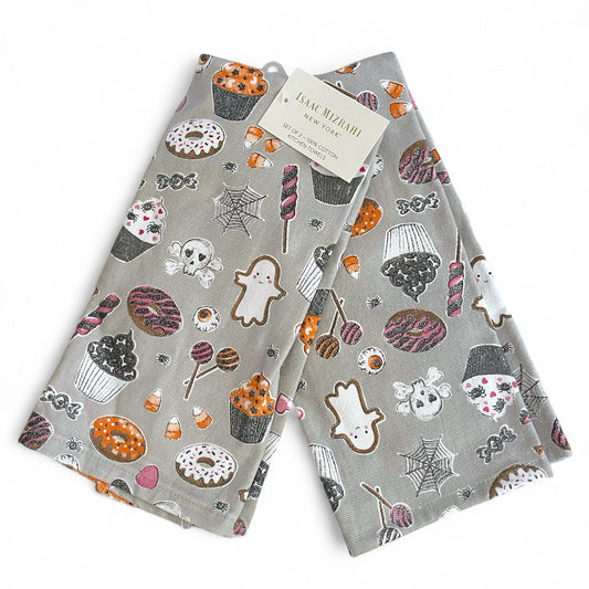 Isaac Mizrahi Halloween Glittery Kitchen Towel Set 2-Piece - Trendiez U ♥ 