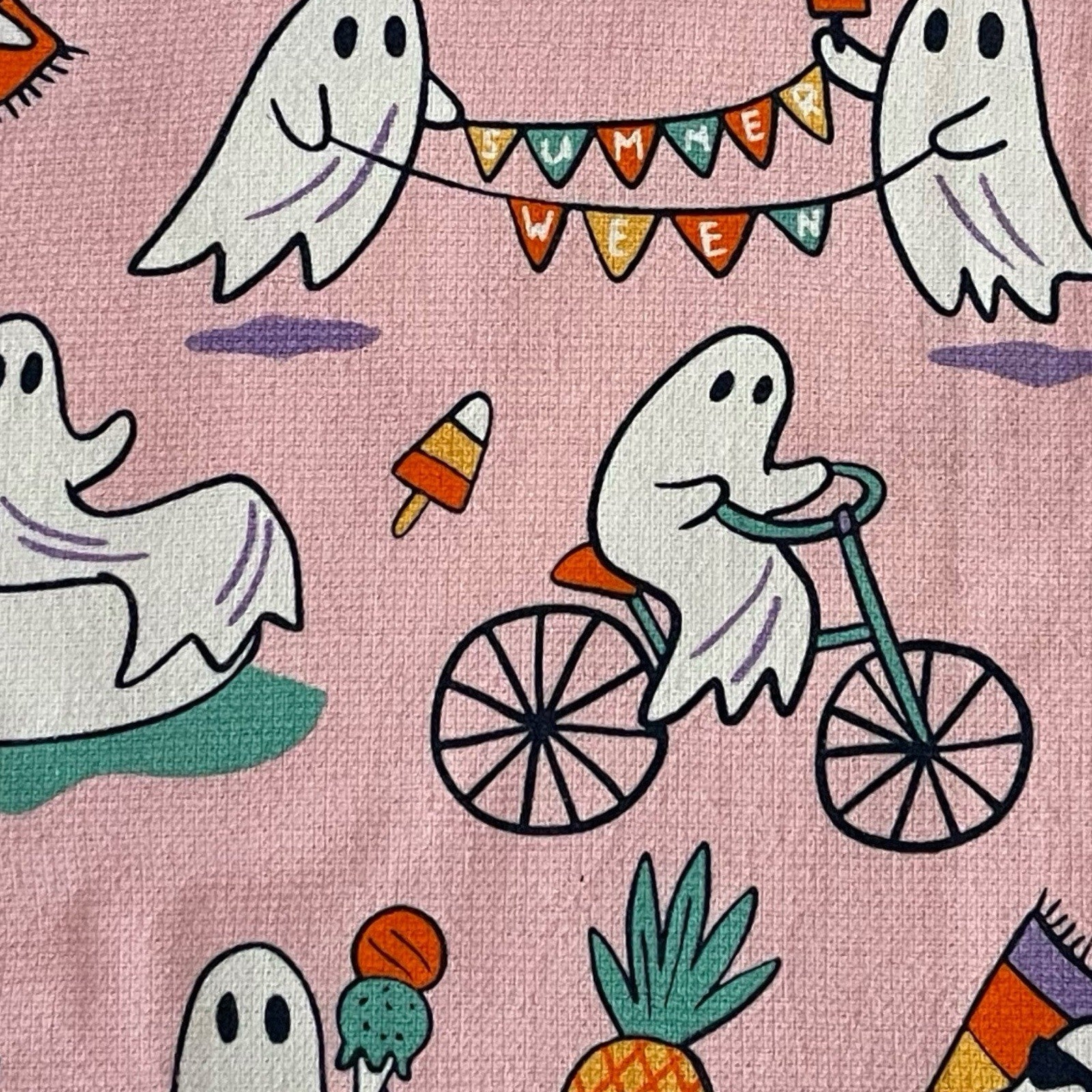 Isaac Mizrahi Halloween Pink Kitchen Towels 3-Piece Ghosts Summerween - Trendiez U ♥ 