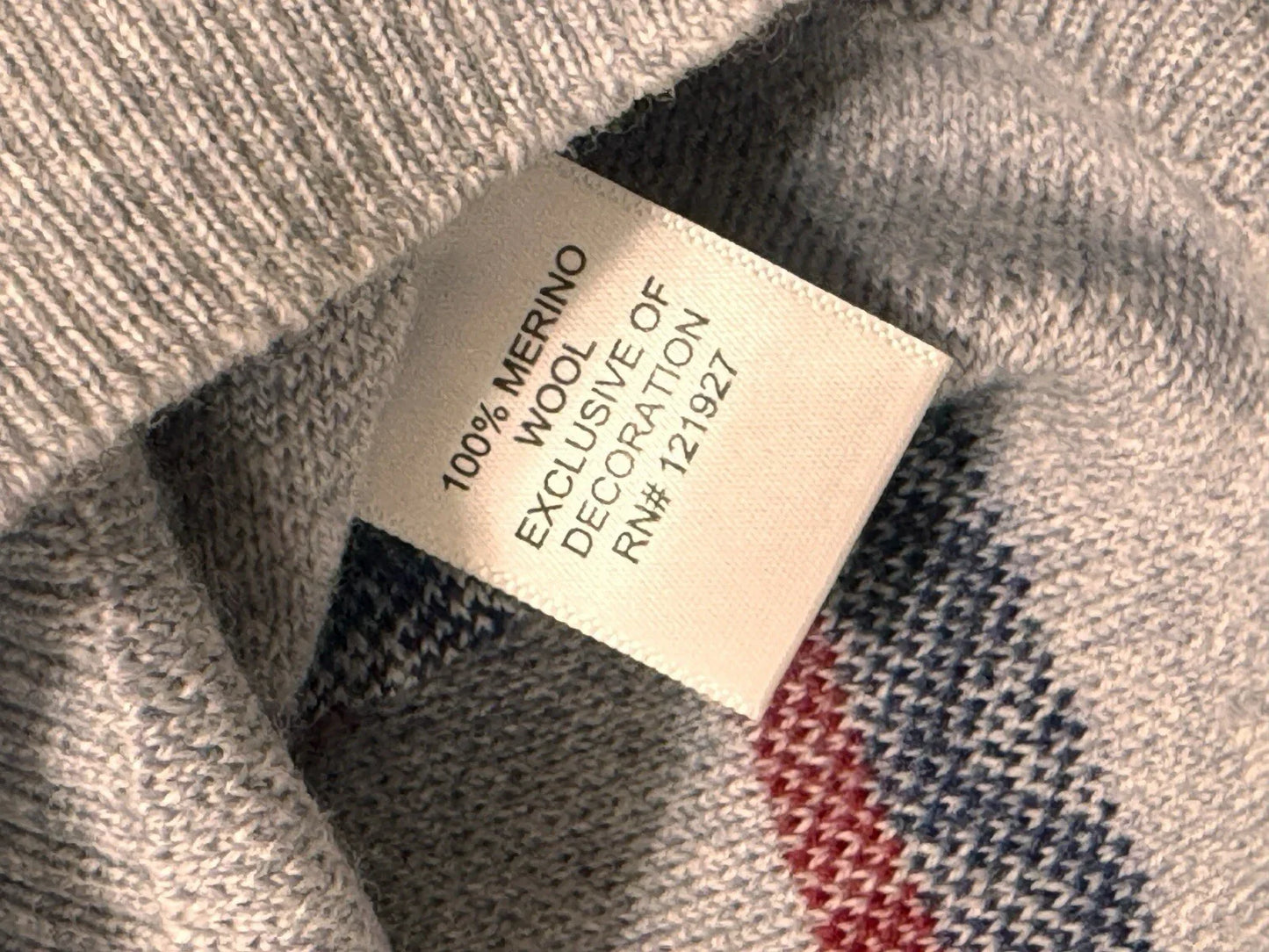 Johnnie-O Men’s Merino Wool Winter Holiday Crewneck Sweater Blue & Gray - Trendiez U ♥ 