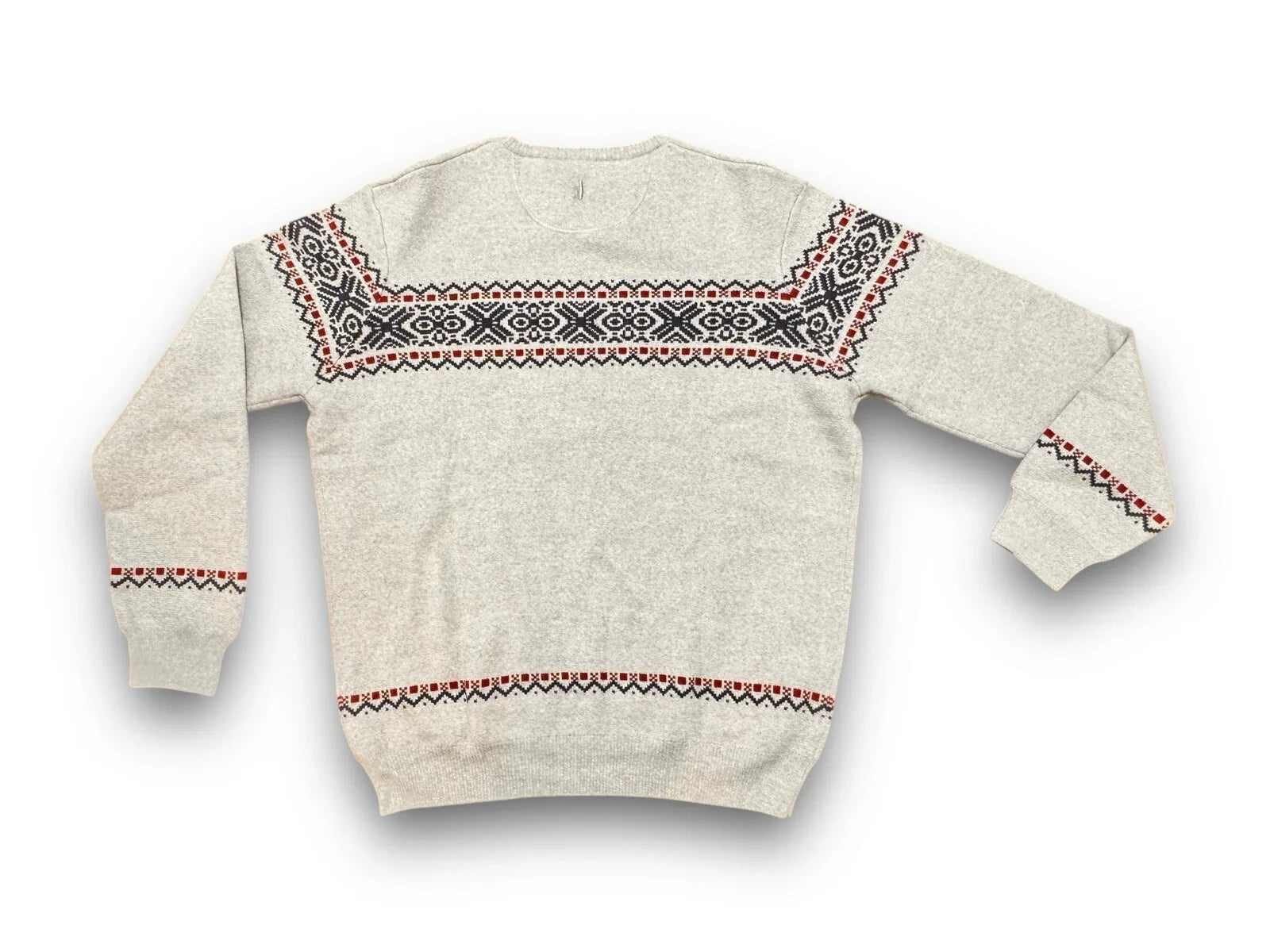 Johnnie-O Men’s Merino Wool Winter Holiday Crewneck Sweater Blue & Gray - Trendiez U ♥ 
