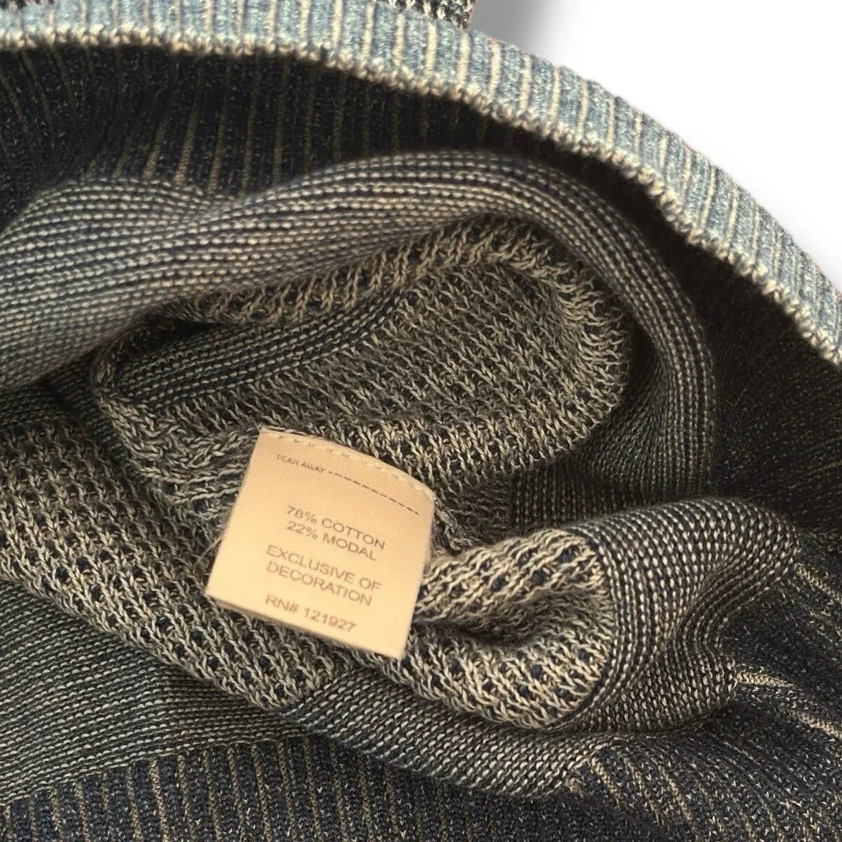 Johnnie O Sweater Men’s Large Blue Pullover Long Sleeve Casual Cotton - Trendiez U ♥ 