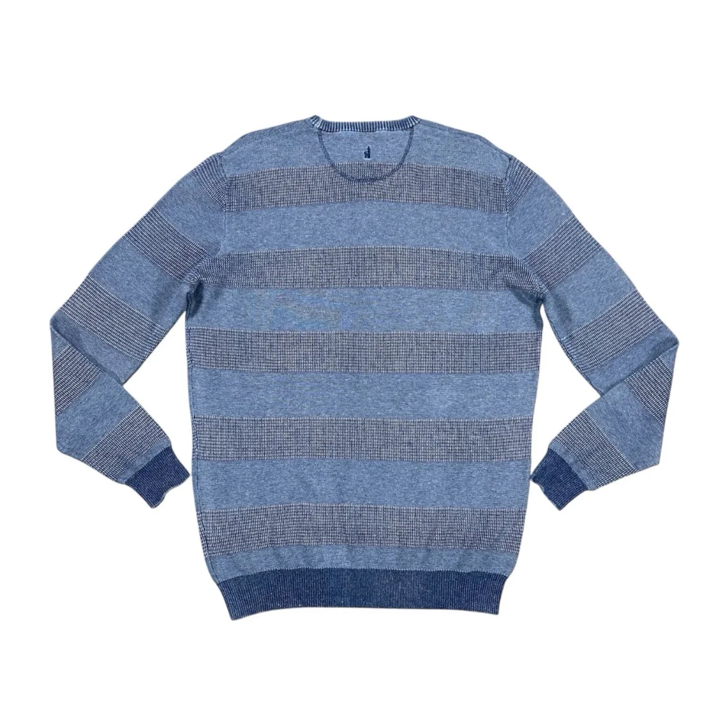 Johnnie O Sweater Men’s Large Blue Pullover Long Sleeve Casual Cotton - Trendiez U ♥ 