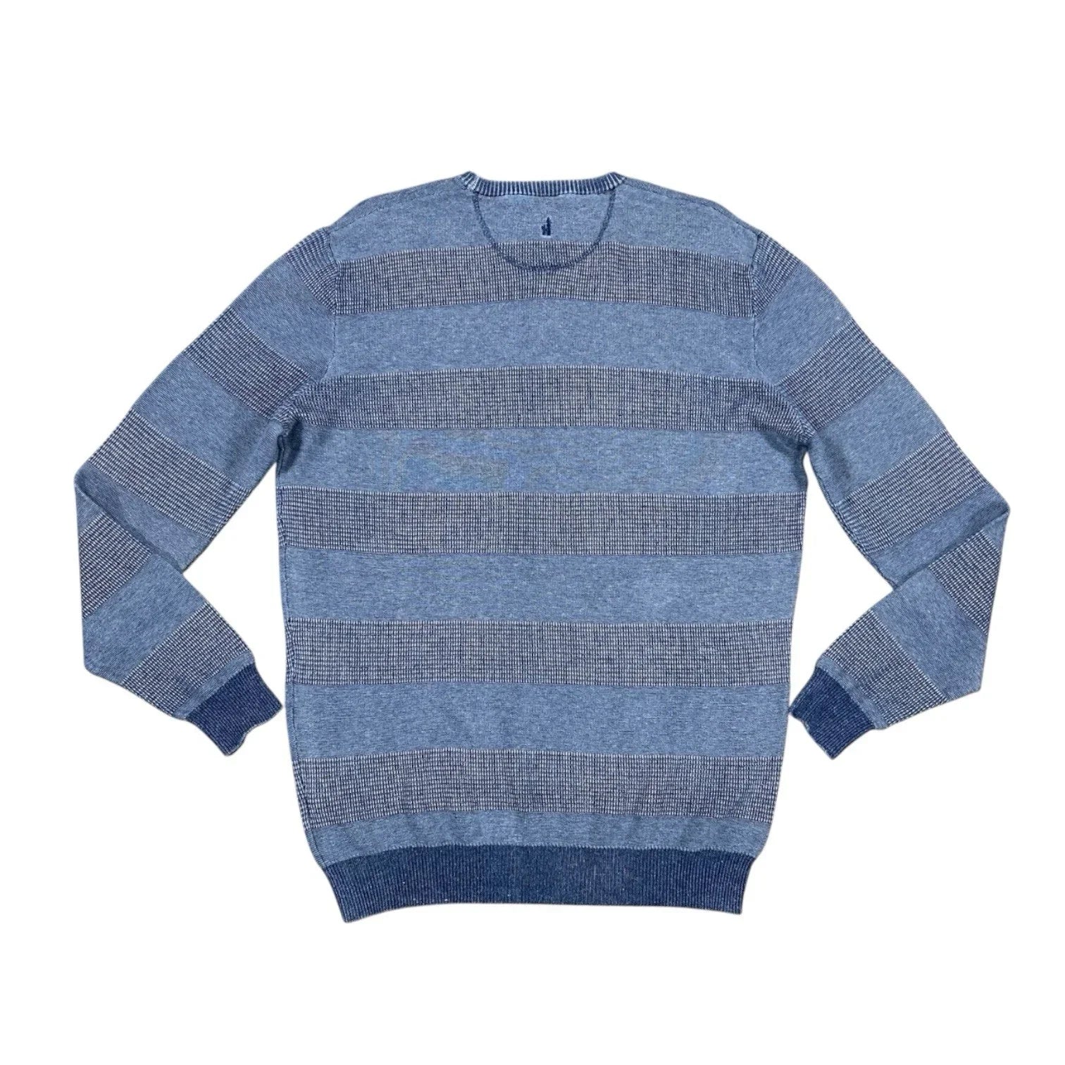 Johnnie O Sweater Men’s Large Blue Pullover Long Sleeve Casual Cotton - Trendiez U ♥ 