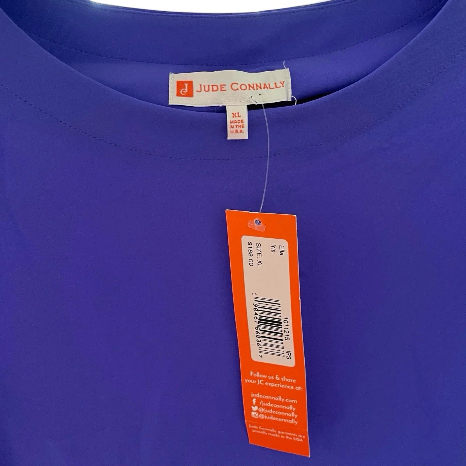 Jude Connally Royal Blue Midi Dress Size XL MSRP $188 NWT - Trendiez U ♥ 