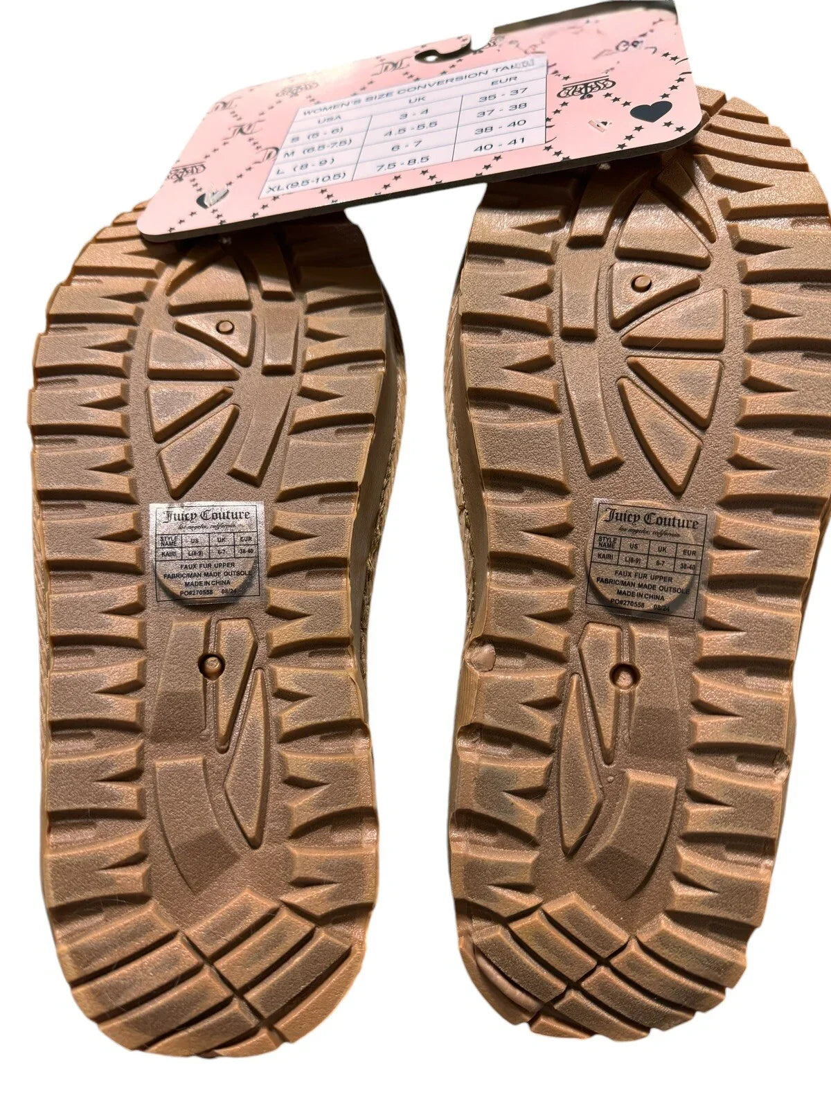 Juicy Couture Faux Fur Clogs Kaira Slide On Womens Sz 9.5-10.5 NWT Rare - Trendiez U ♥ 