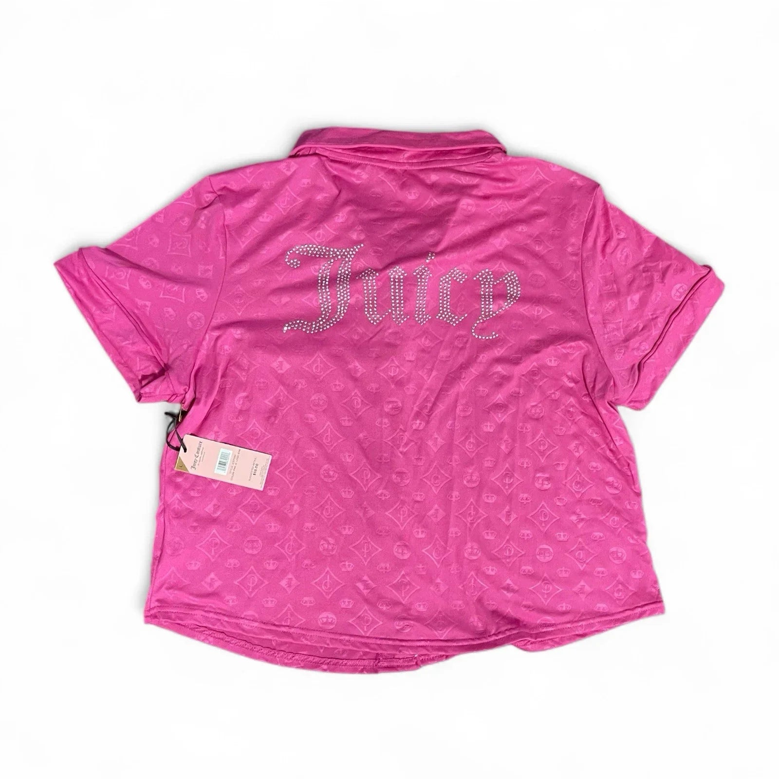 Juicy Couture Hot Pink Rhinestone Logo Pajama Set Size Large - Trendiez U ♥ 