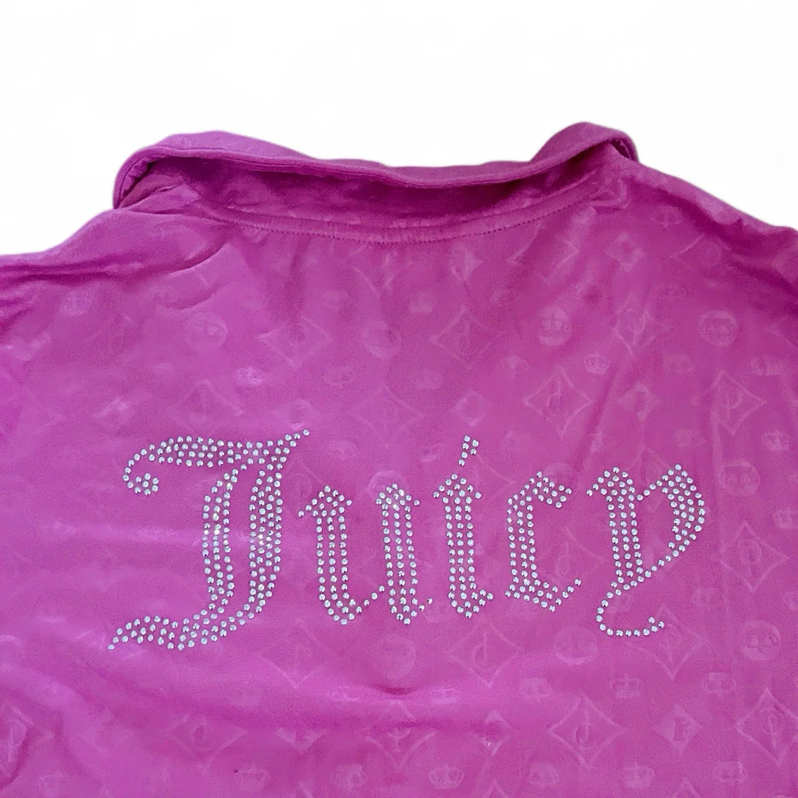 Juicy Couture Hot Pink Rhinestone Logo Pajama Set Size Large - Trendiez U ♥ 