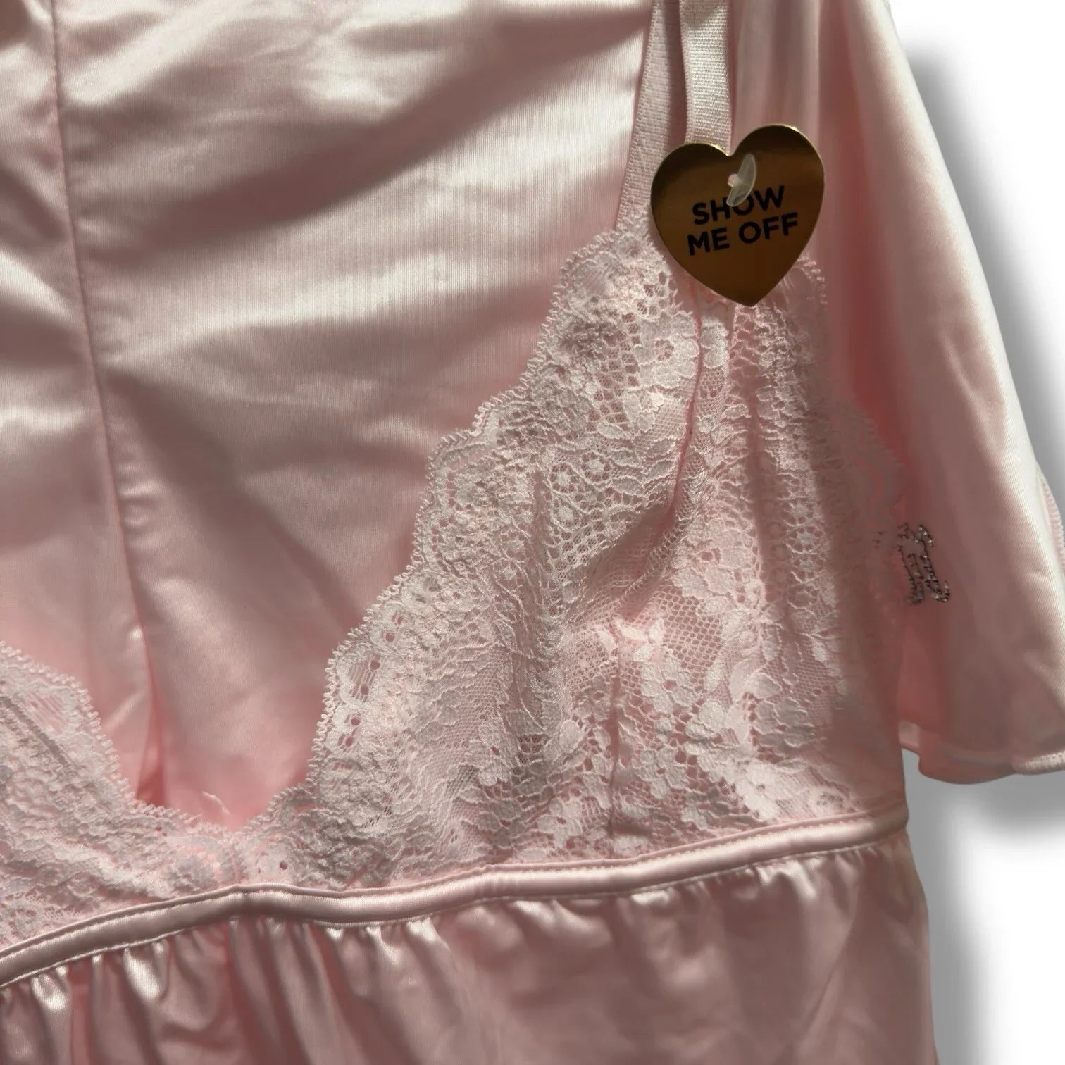 Juicy Couture Solid Satin Lace Sleeveless Shorty Pajama Set Pink Size XL - Trendiez U ♥ 