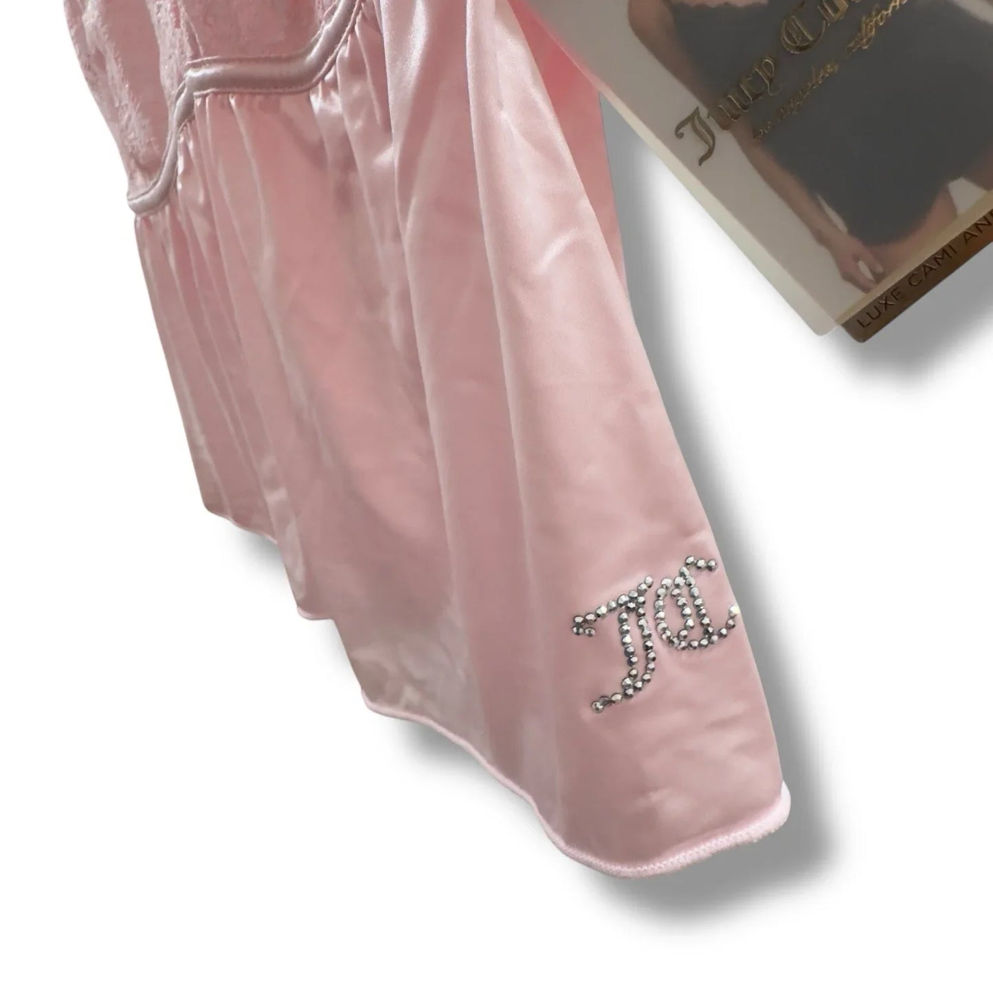 Juicy Couture Solid Satin Lace Sleeveless Shorty Pajama Set Pink Size XL - Trendiez U ♥ 