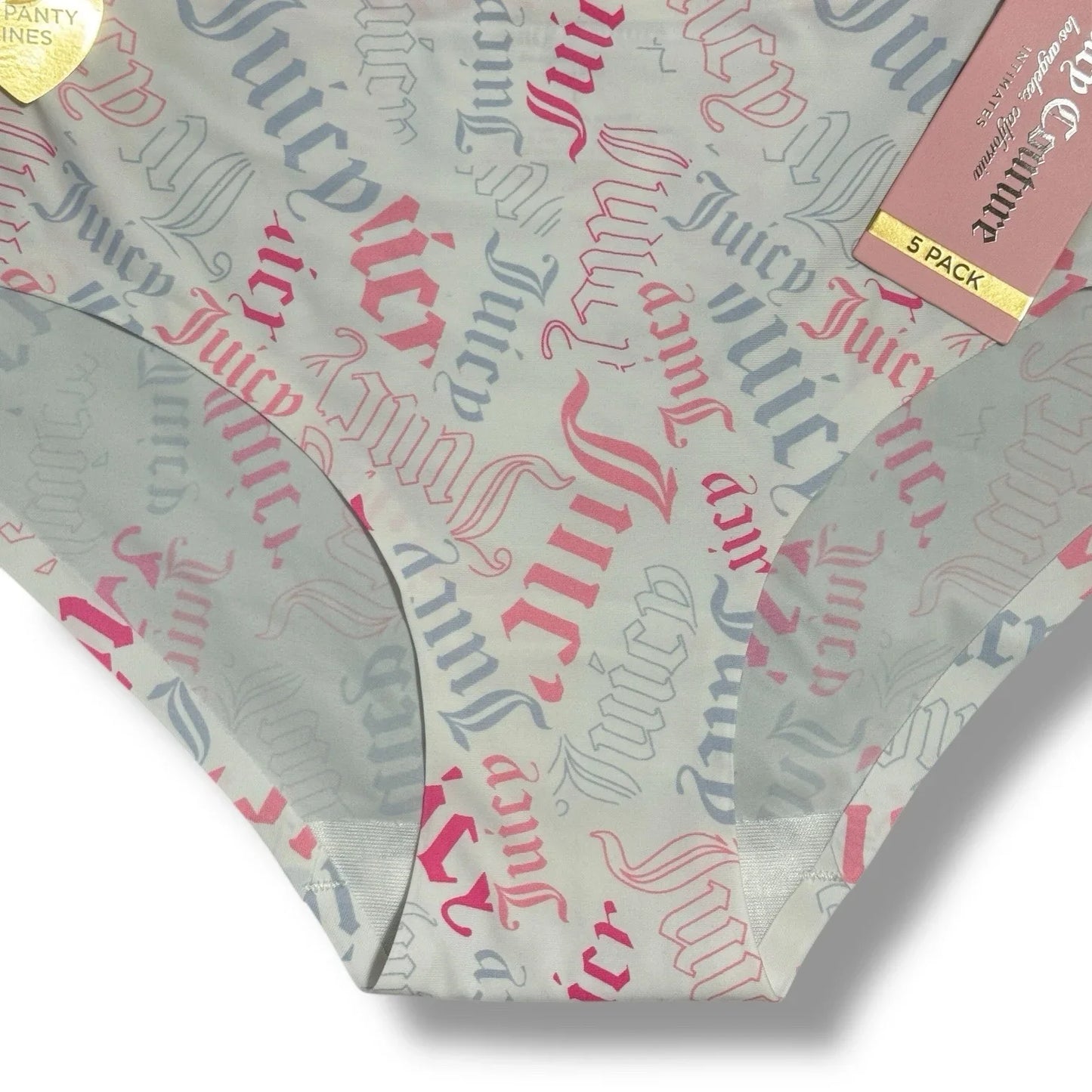 Juicy Couture ~ Women's Hipster Underwear Panties Stretchy 5-Pair (B) ~ L - Trendiez U ♥ 