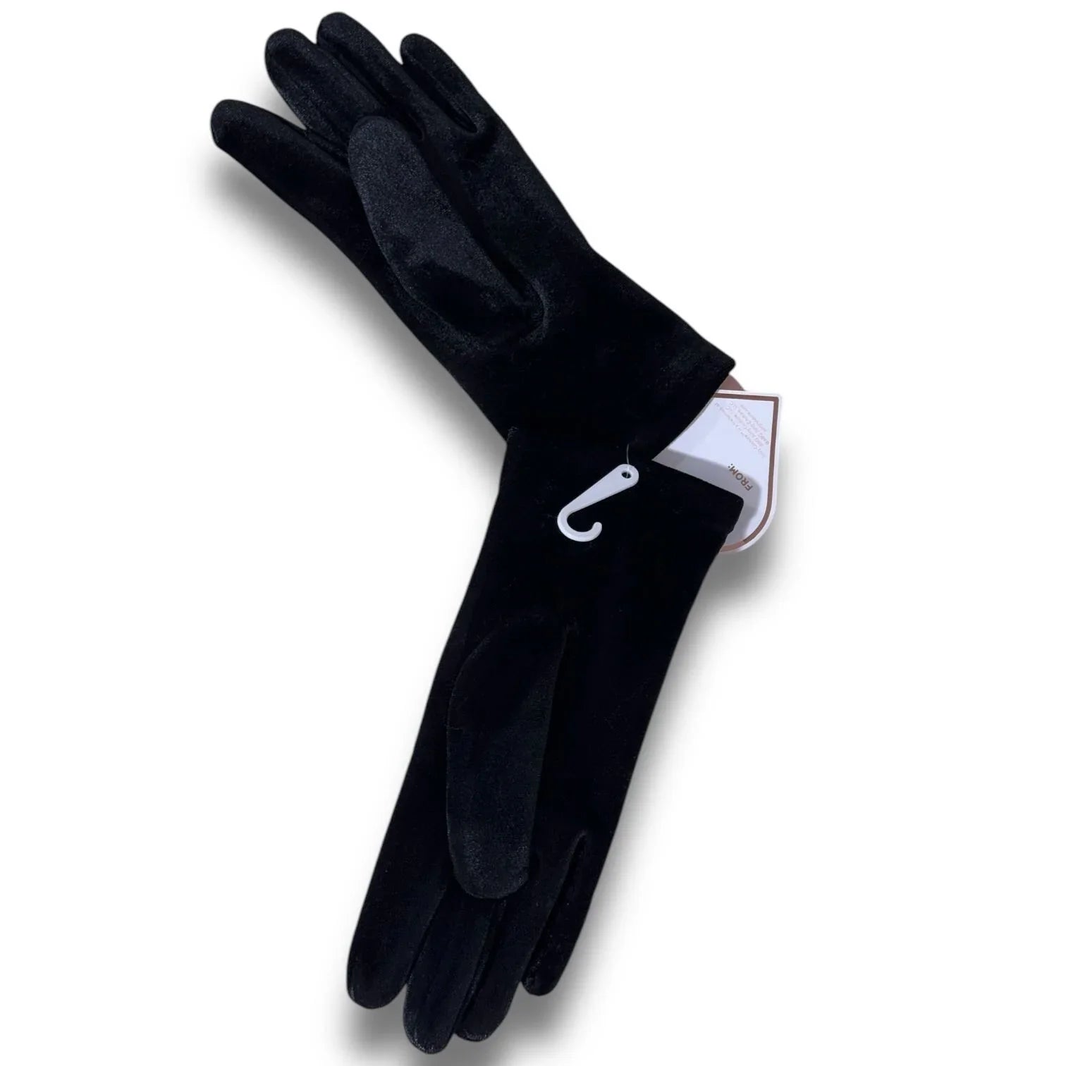 Juicy Couture Women’s Rhinestone Black Velvet Winter Designer Hand Gloves NWT - Trendiez U ♥ 