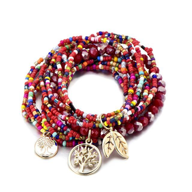 Kaleidoscope Canopy Bead Bracelet - Trendiez U ♥ 