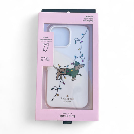 Kate Spade iPhone 13 Pro Max Christmas Phone Case : Claude Dog - Trendiez U ♥ 