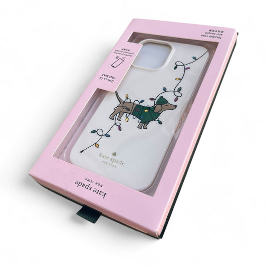 Kate Spade iPhone 13 Pro Max Christmas Phone Case : Claude Dog - Trendiez U ♥ 