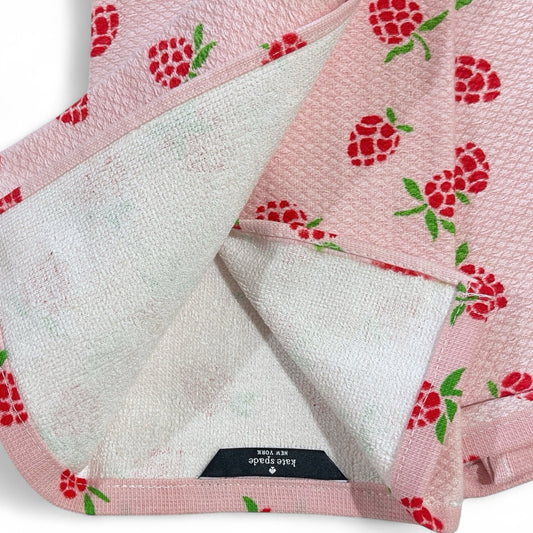 Kate Spade Kitchen Dish Towels – 2-Pack Strawberry Print, 100% Cotton - Trendiez U ♥ 