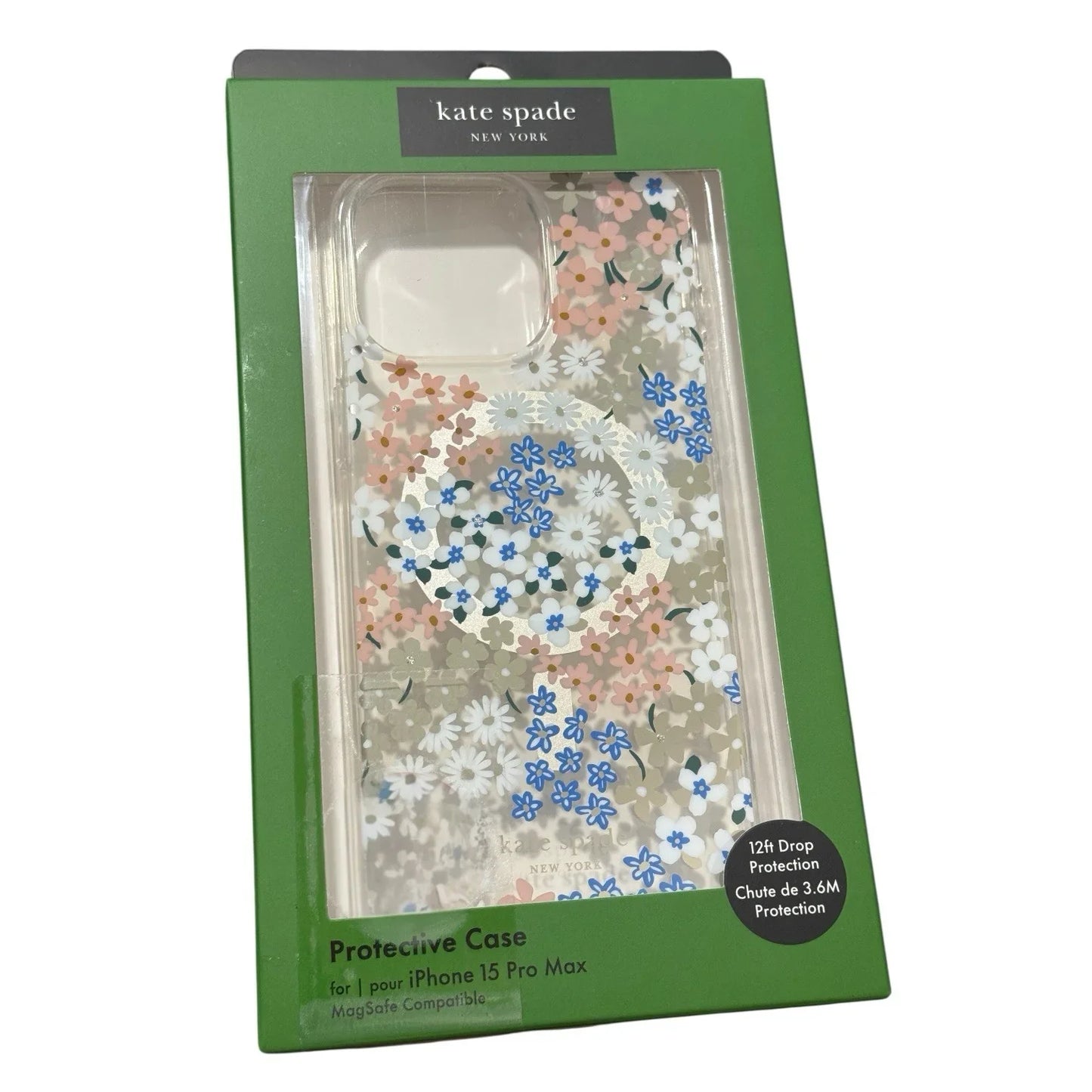 Kate Spade New York Apple iPhone 15 Pro Max Protective Case with MagSafe - Rose - Trendiez U ♥ 