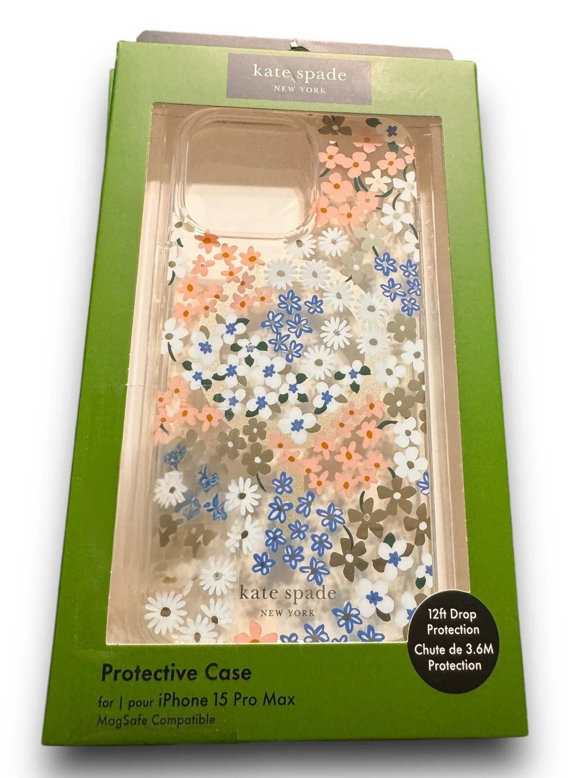 Kate Spade New York Apple iPhone 15 Pro Max Protective Case with MagSafe - Rose - Trendiez U ♥ 