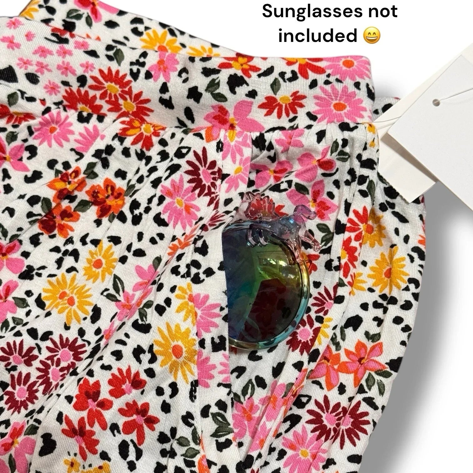 Kensie Pants Woman’s Medium Multicolor Stretch Floral Lounge Pull On Pockets - Trendiez U ♥ 