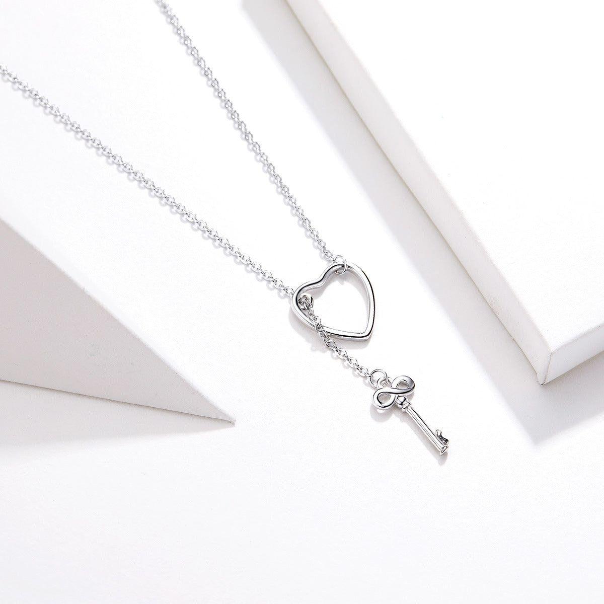 Key to Heart Pendant Necklace - Trendiez U ♥ 