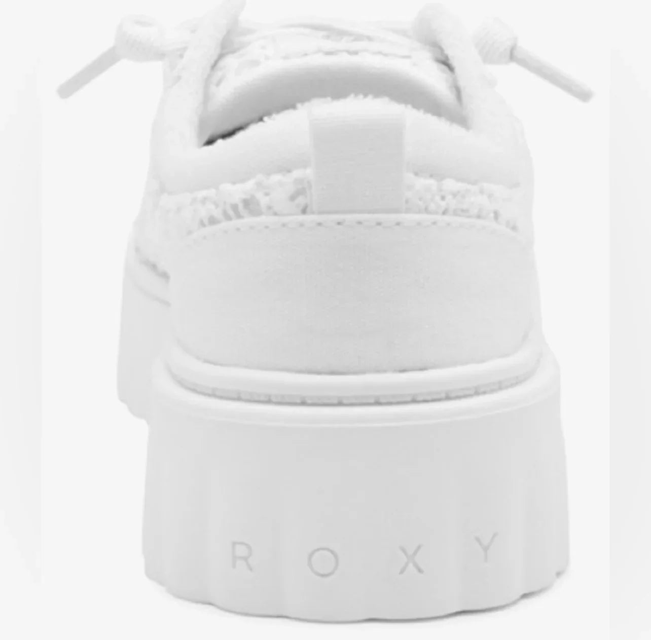 Lace Shoes Platform White Sneakers Sz 8.5 Bride Wedding Roxy Sheilah MSRP 54 NWT - Trendiez U ♥ 