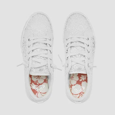 Lace Shoes Platform White Sneakers Sz 8.5 Bride Wedding Roxy Sheilah MSRP 54 NWT - Trendiez U ♥ 