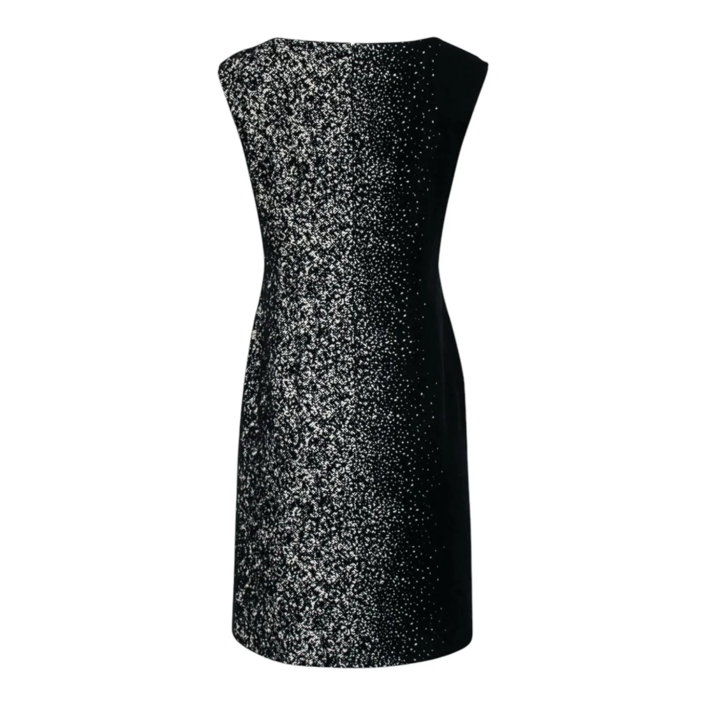 Lafayette 148 New York Black & Ivory Ombre Sheath Wool Cocktail Dress Size 6 - Trendiez U ♥ 