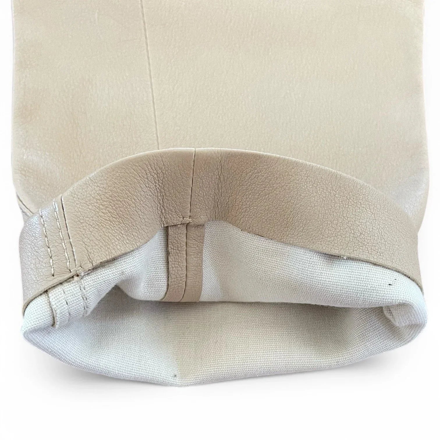 Lafayette New York 148 100% Soft Leather Pants Women’s 6 Hight Waisted Beige - Trendiez U ♥ 