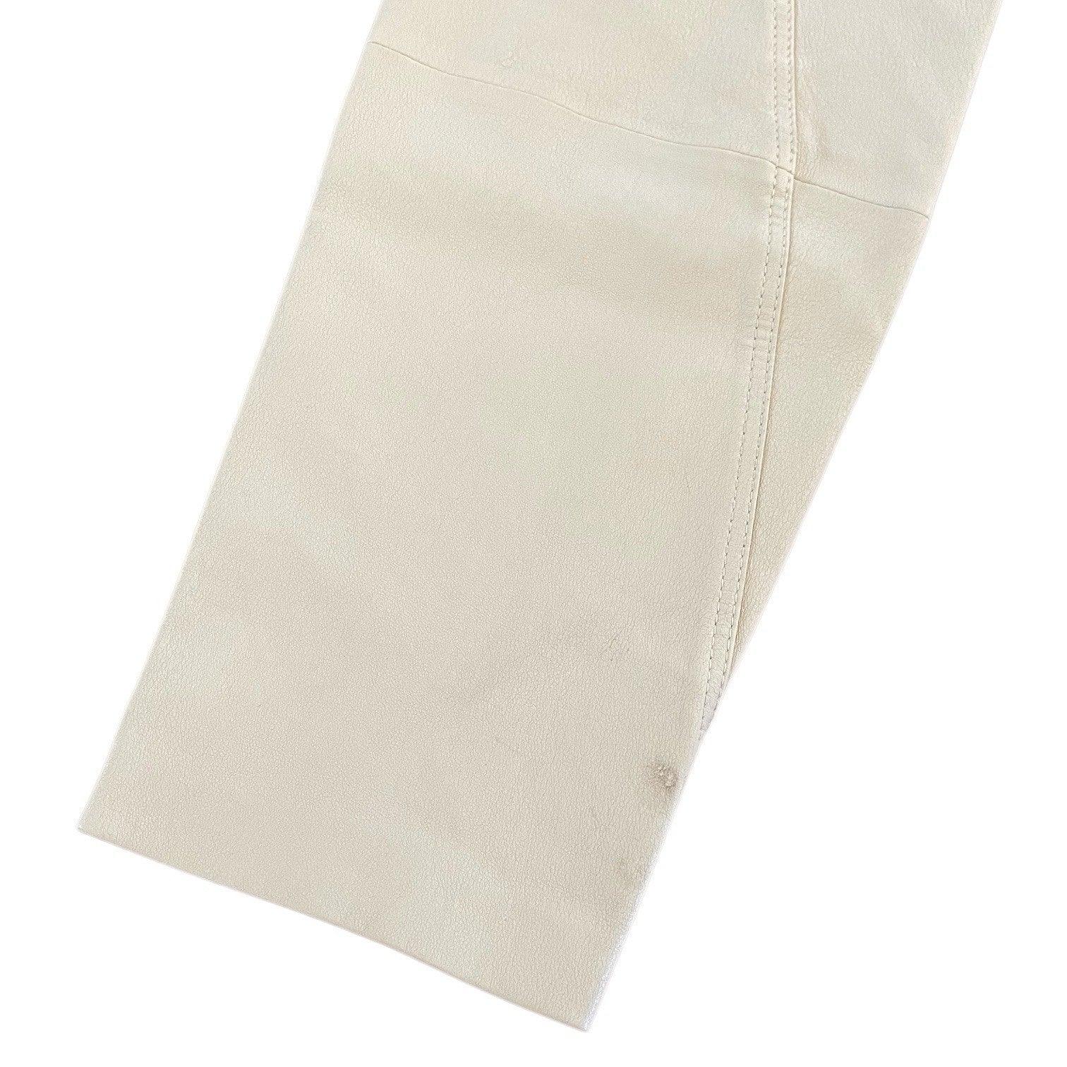 Lafayette New York 148 100% Soft Leather Pants Women’s 6 Hight Waisted Beige - Trendiez U ♥ 