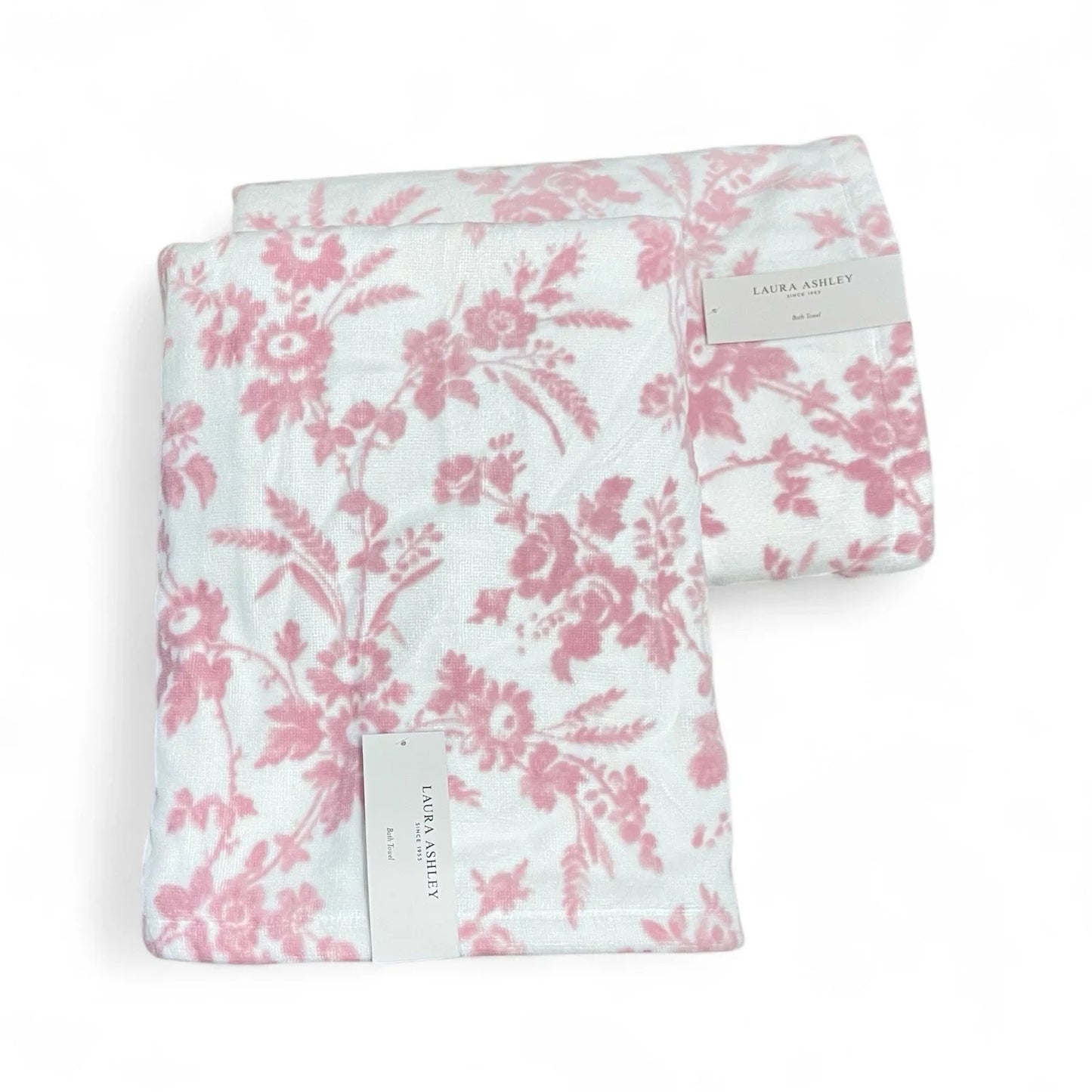 Laura Ashley Delphine Pink Floral 6-Piece Bath Towel Set - Trendiez U ♥ 