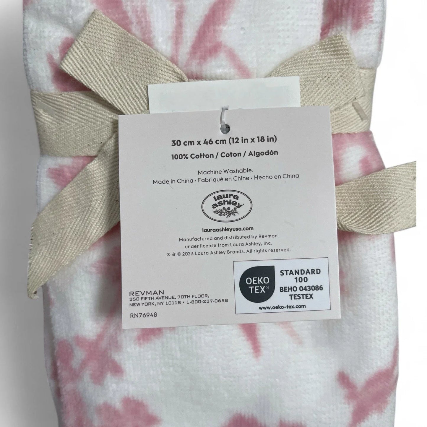Laura Ashley Delphine Pink Floral 6-Piece Bath Towel Set - Trendiez U ♥ 