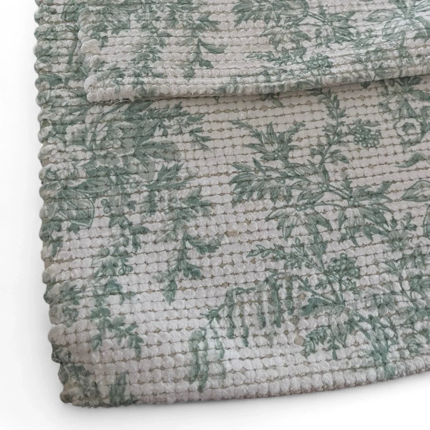 Laura Ashley Green Floral Bath Rug Set 2-Piece Anti-Slip - Trendiez U ♥ 