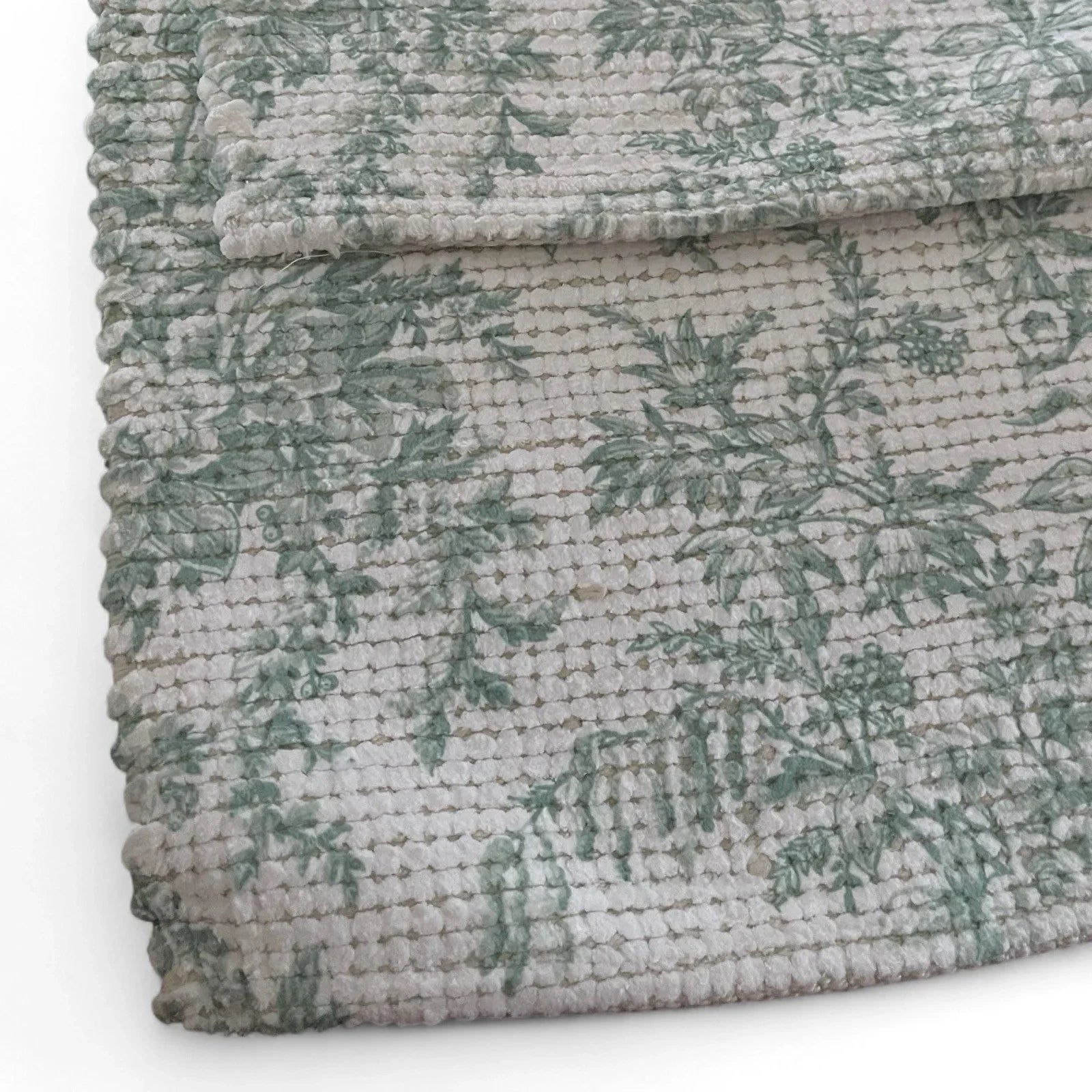 Laura Ashley Green Floral Bath Rug Set 2-Piece Anti-Slip - Trendiez U ♥ 