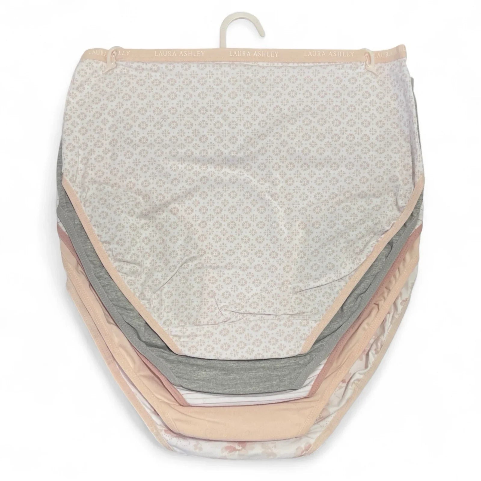 Laura Ashley Panties Women's Large Briefs 5 Pack Super Soft Neutral Florals - Trendiez U ♥ 