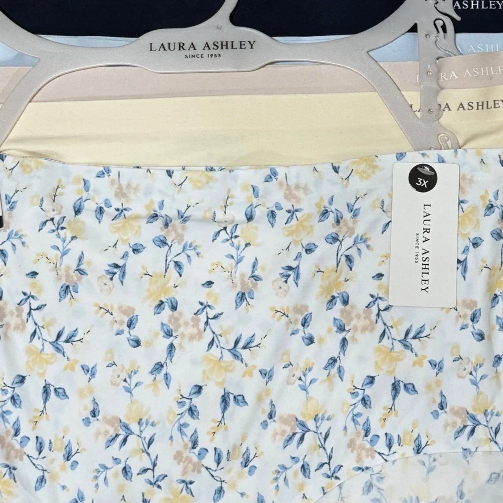 Laura Ashley Women’s Brief Underwear Panties Floral 5-Pair Spandex Blend ~ 3XL - Trendiez U ♥ 