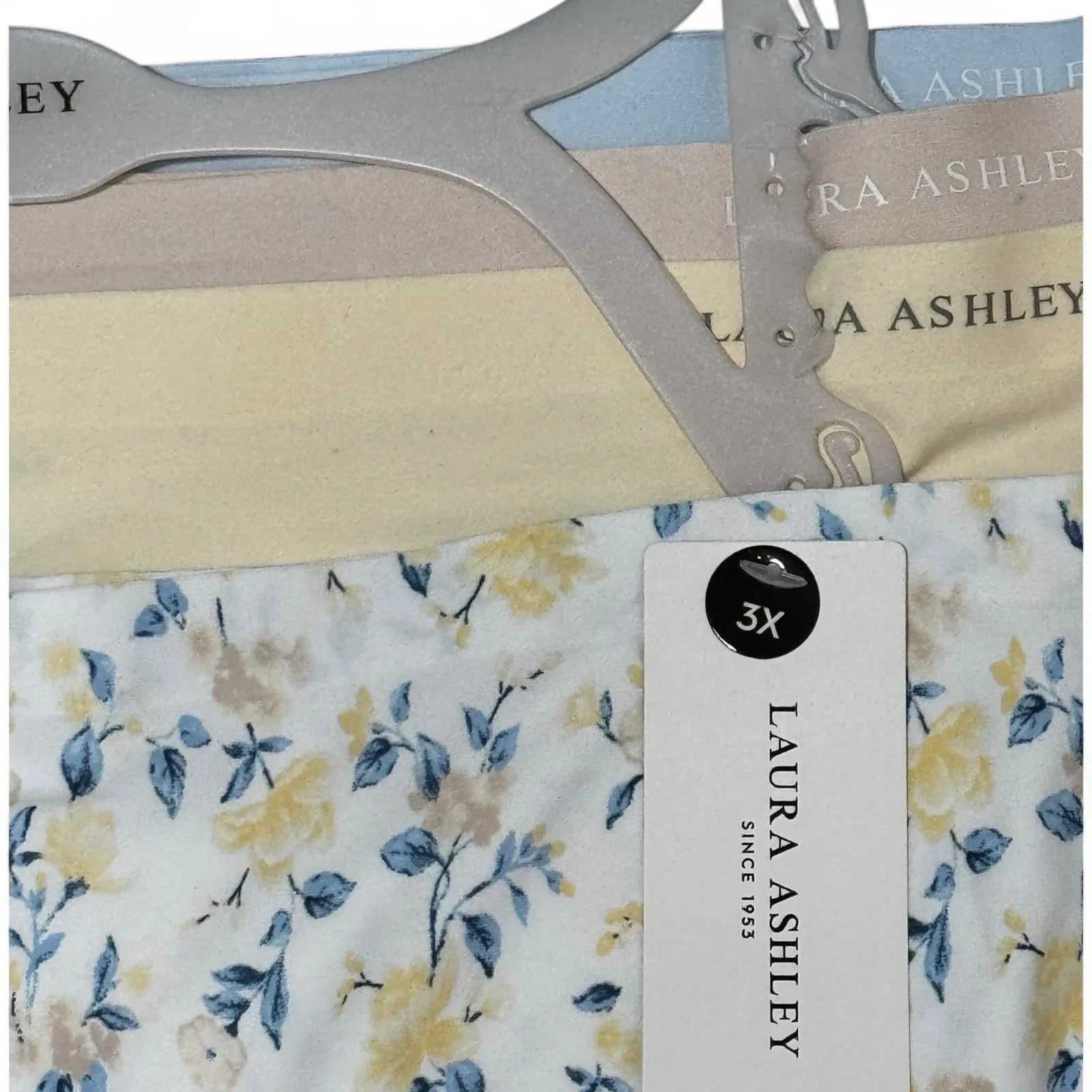 Laura Ashley Women’s Brief Underwear Panties Floral 5-Pair Spandex Blend ~ 3XL - Trendiez U ♥ 