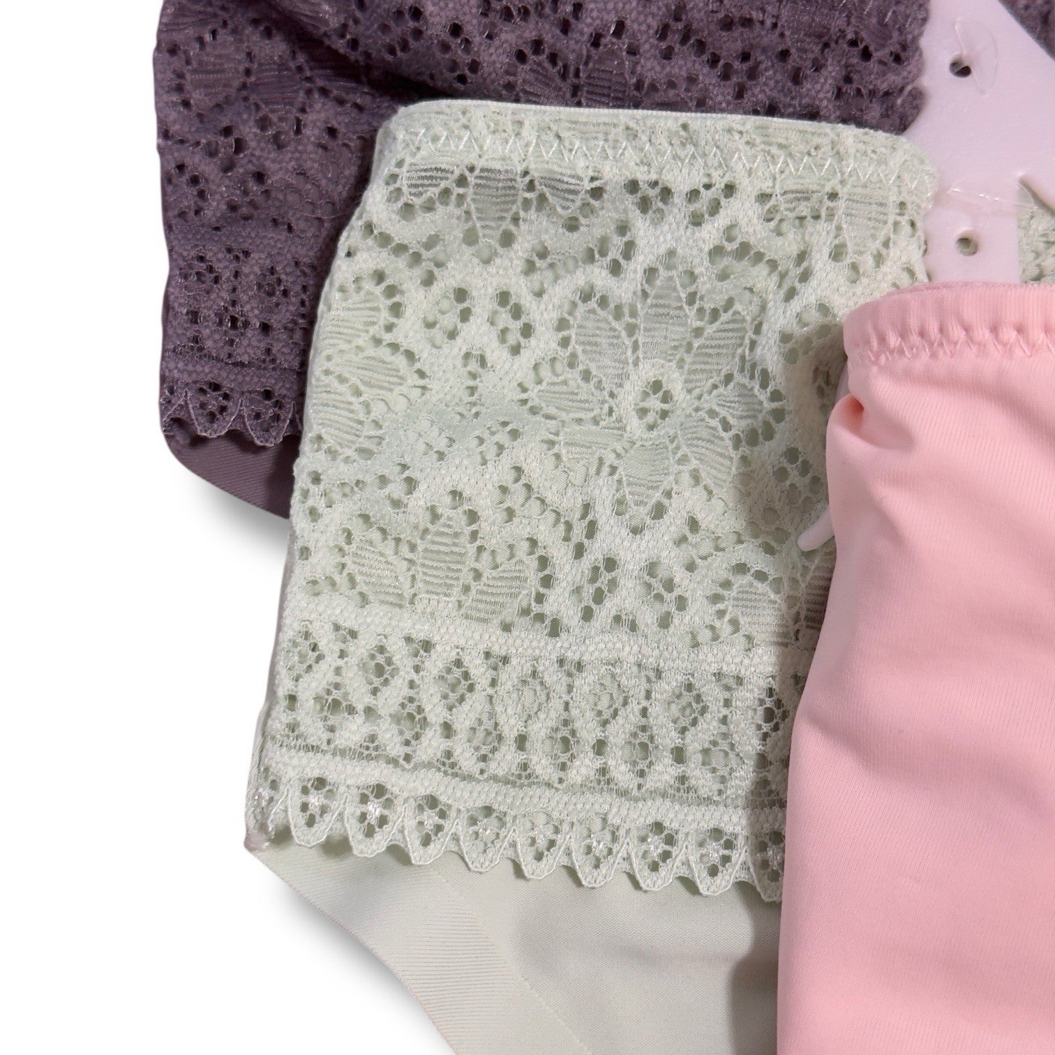 Laura Ashley Women’s Lace Panties – 5-Pair Floral Nylon Blend, Size Large - Trendiez U ♥ 