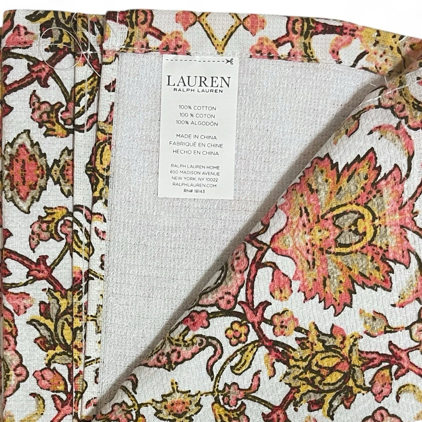 Lauren Ralph Lauren Boho Chic Kitchen Towel Set of 2 100% Cotton Medallion - Trendiez U ♥ 