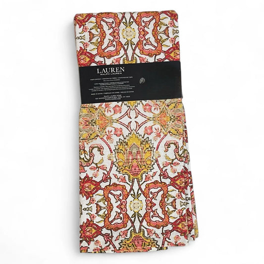 Lauren Ralph Lauren Boho Chic Kitchen Towel Set of 2 100% Cotton Medallion - Trendiez U ♥ 