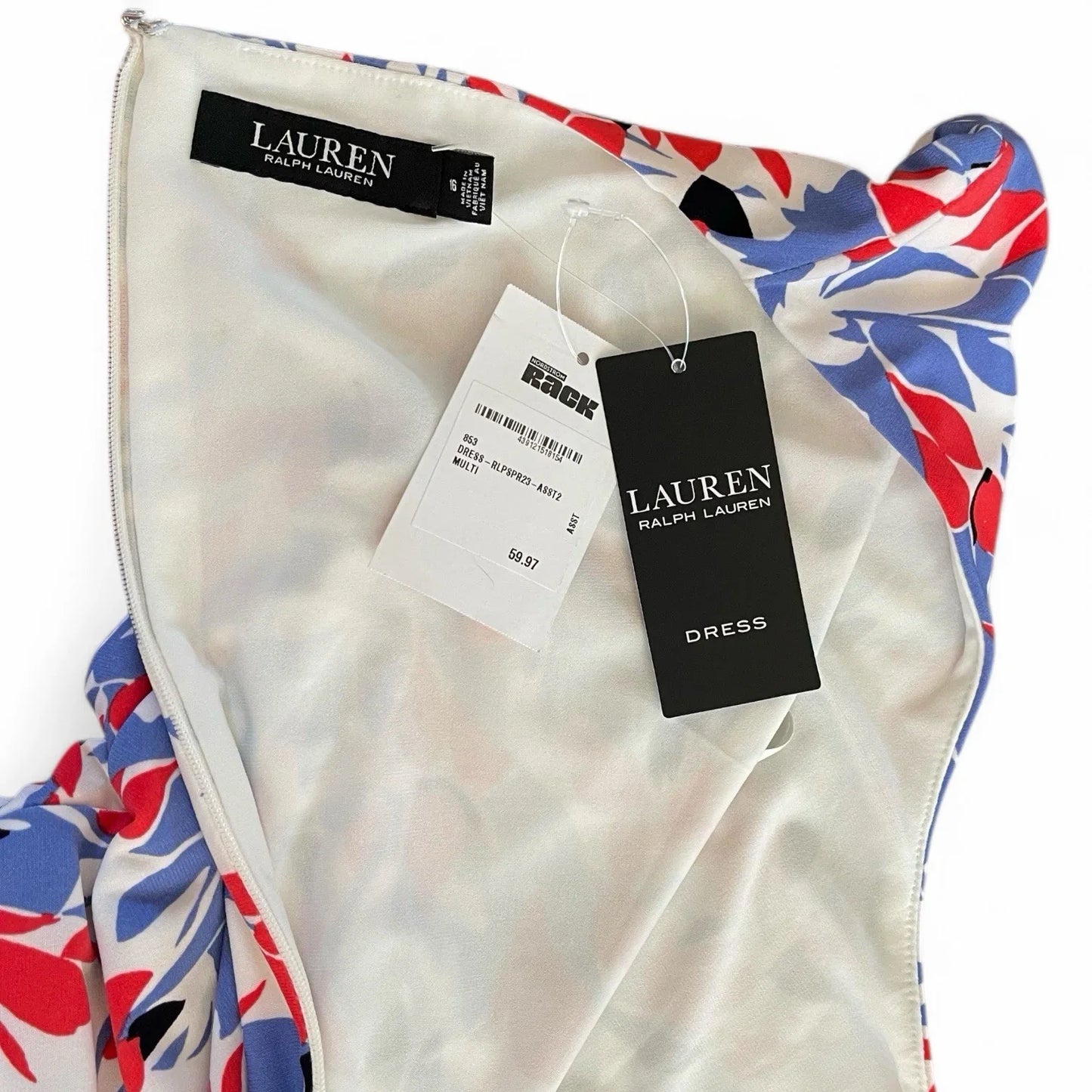 LAUREN RALPH LAUREN MIRALAVIA-SHORT SLEEVE-DAY DRESS SIZE 16 FLORAL DRESS - Trendiez U ♥ 