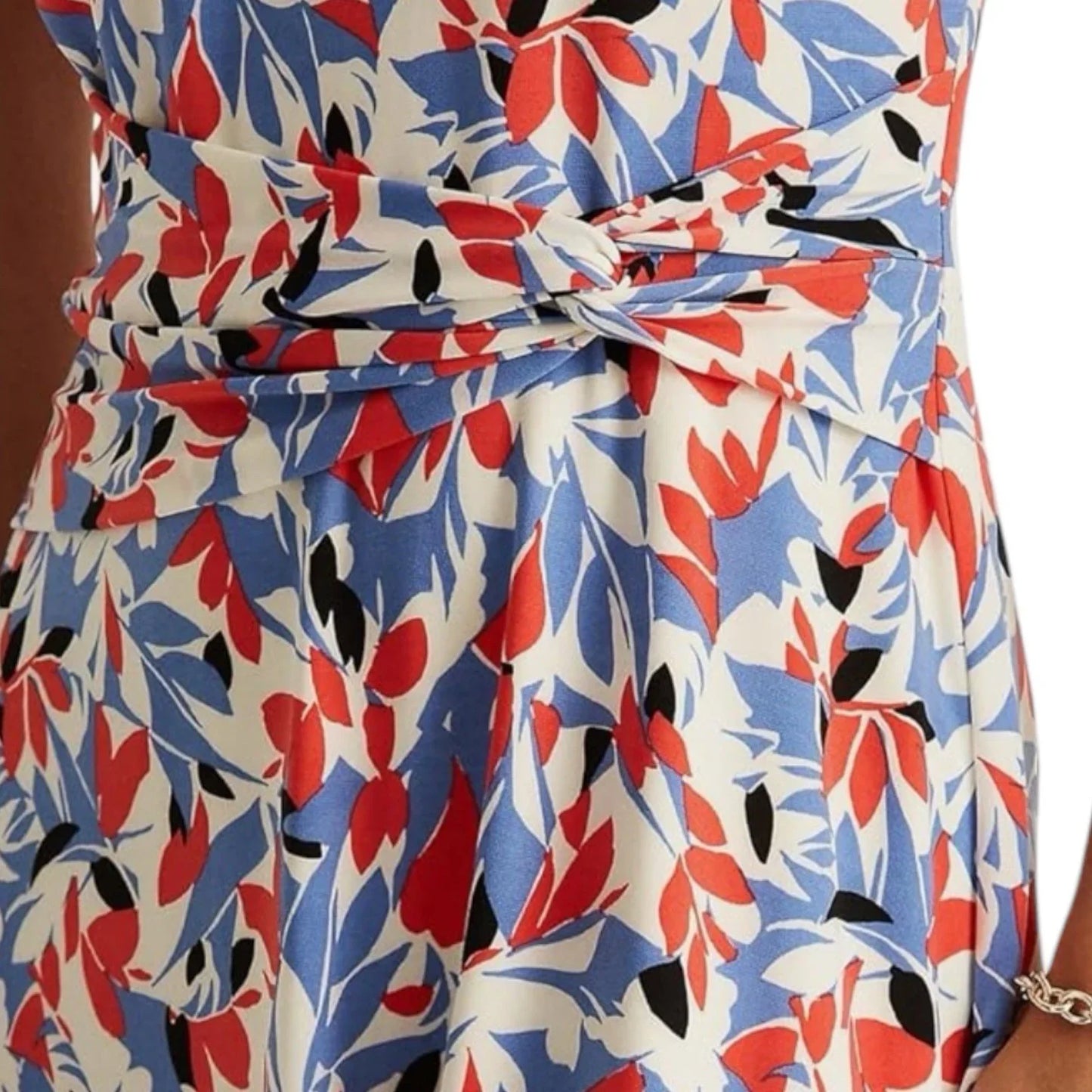 LAUREN RALPH LAUREN MIRALAVIA-SHORT SLEEVE-DAY DRESS SIZE 16 FLORAL DRESS - Trendiez U ♥ 