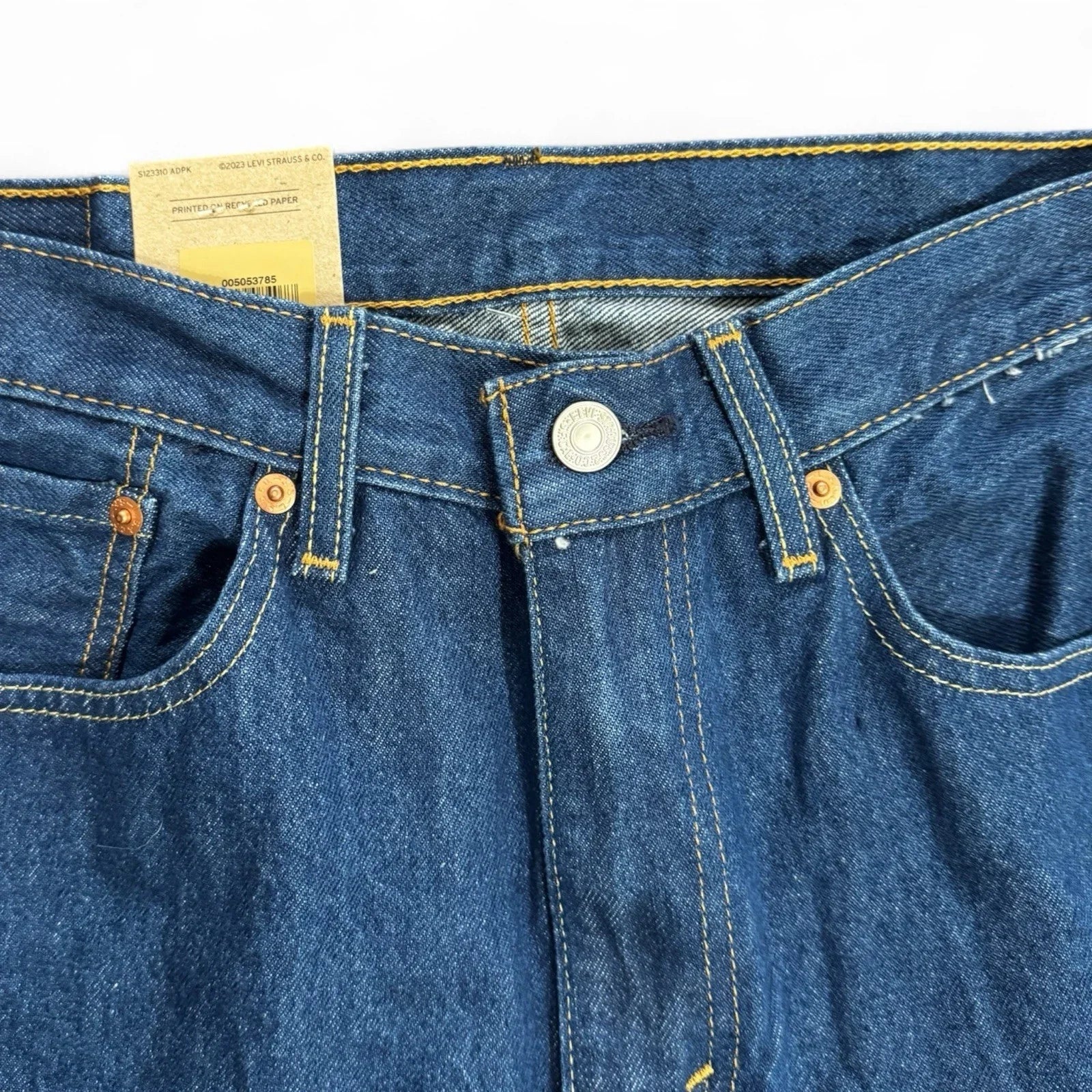 Levi’s 505 Regular Fit Jeans Mens Classic Straight Leg Stretch Denim 34x30 - Trendiez U ♥ 