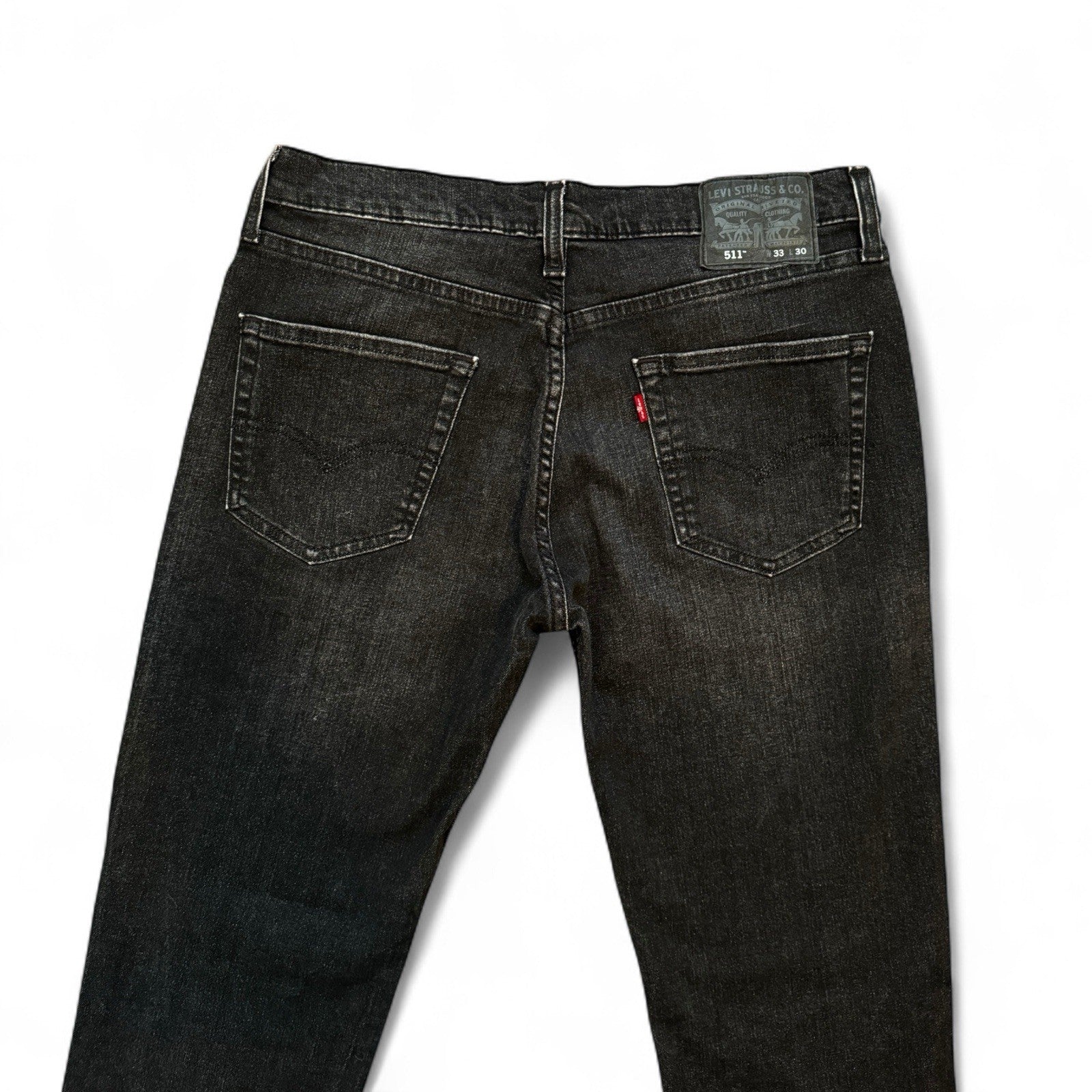 Levi’s 511 Men’s Slim Fit Jeans – Black Stretch Denim, 33x30 - Trendiez U ♥ 