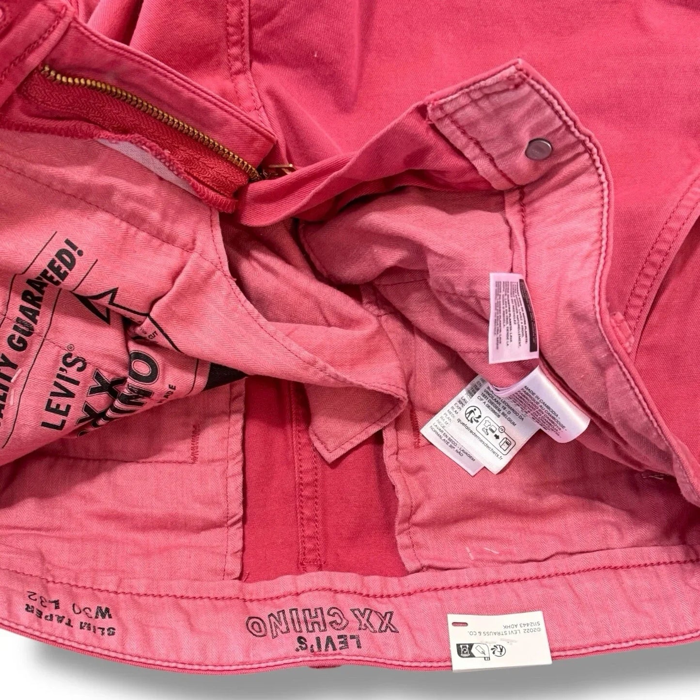 Levi Strauss 30X32 Pants Men’s XX Chino Slim Taper Stretch Straight Leg Coral 🔥 - Trendiez U ♥ 