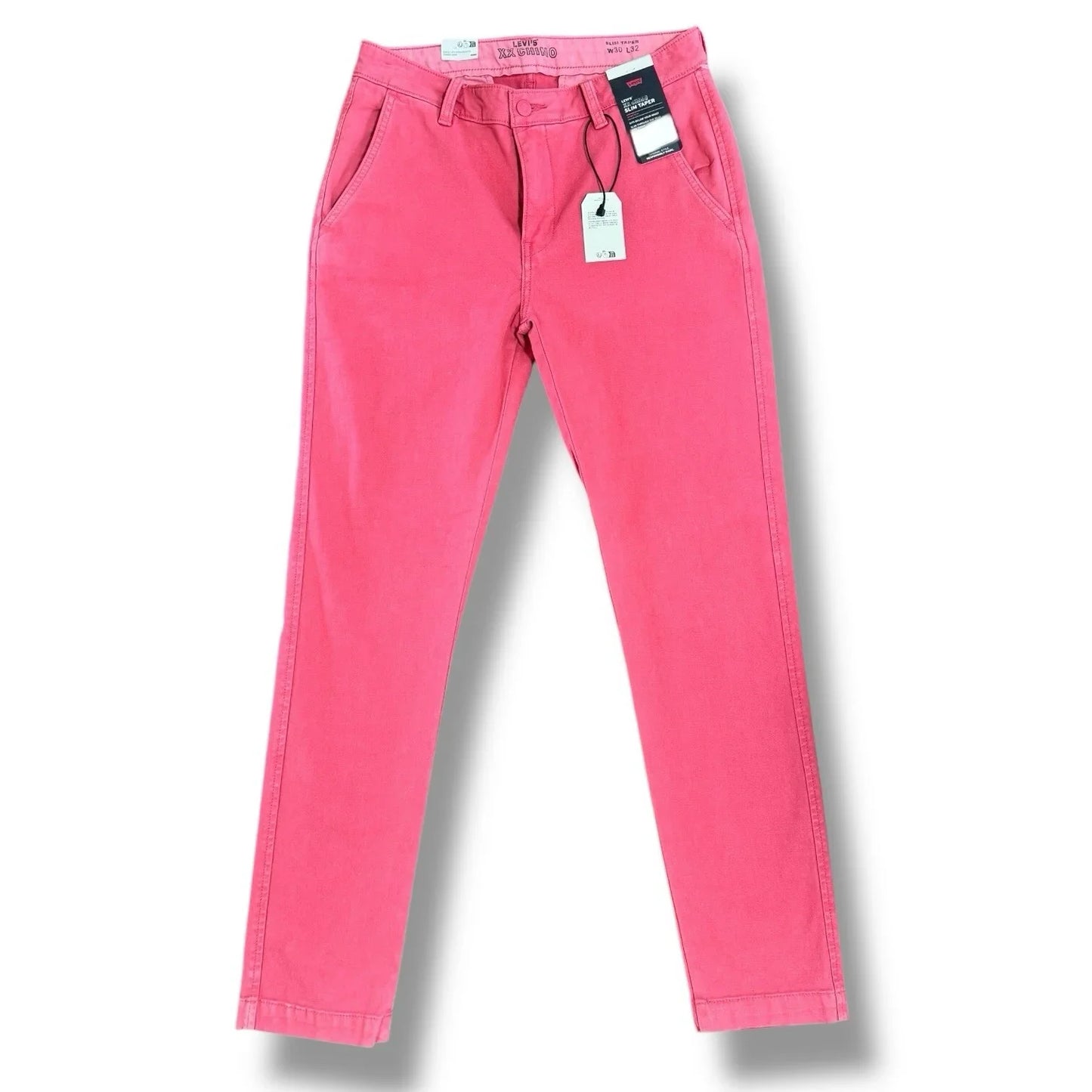 Levi Strauss 30X32 Pants Men’s XX Chino Slim Taper Stretch Straight Leg Coral 🔥 - Trendiez U ♥ 