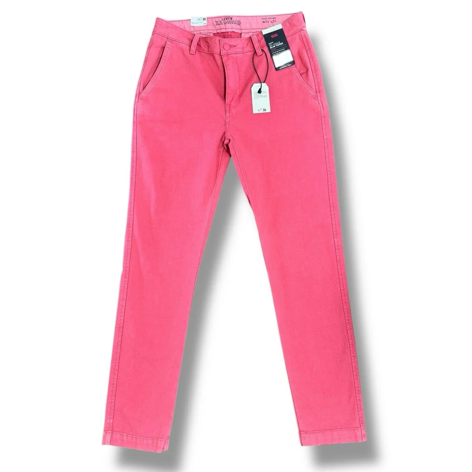 Levi Strauss 30X32 Pants Men’s XX Chino Slim Taper Stretch Straight Leg Coral 🔥 - Trendiez U ♥ 