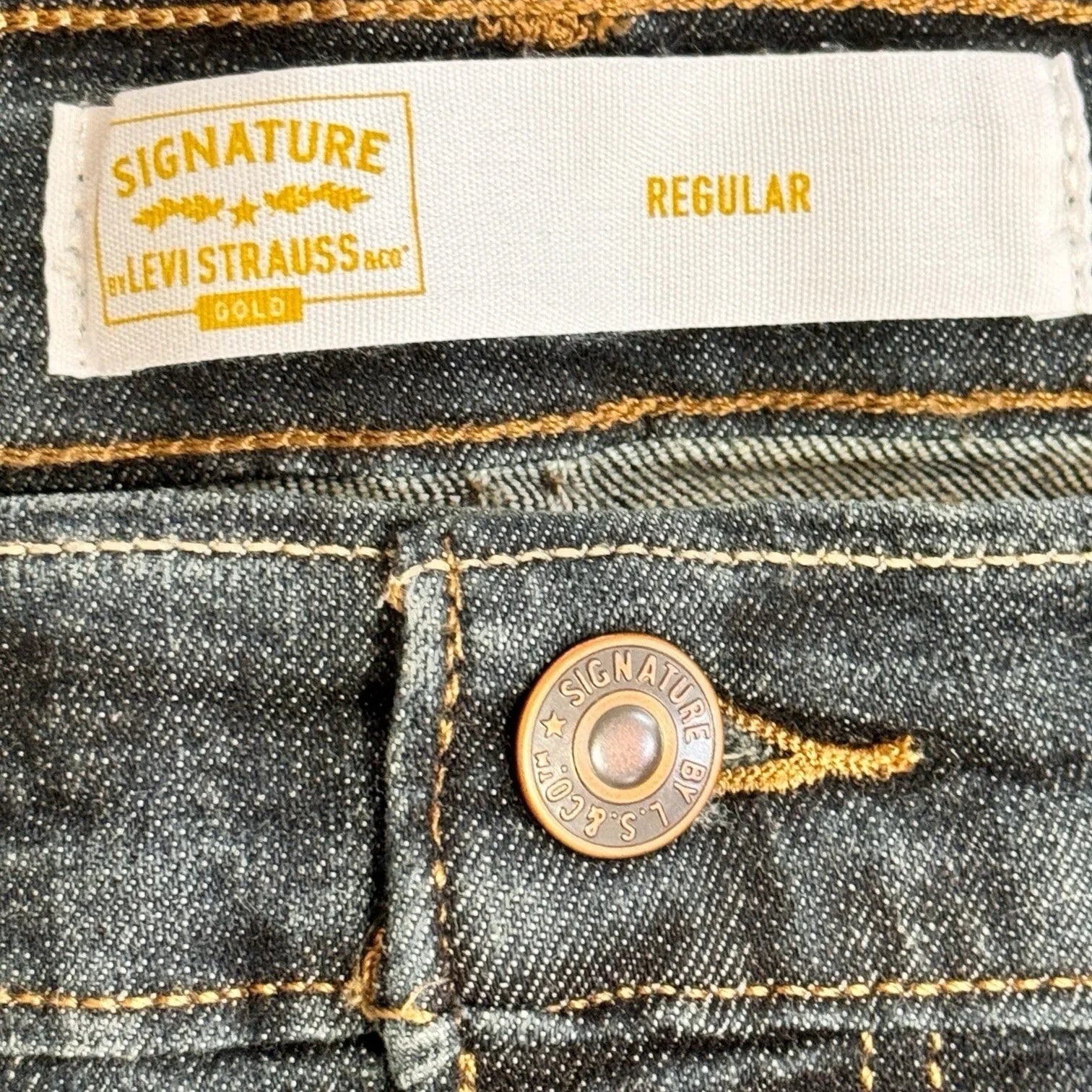 Levi Strauss Flex Relaxed Straight Leg Jeans Mens Sz 50x32 Blue Denim - Trendiez U ♥ 
