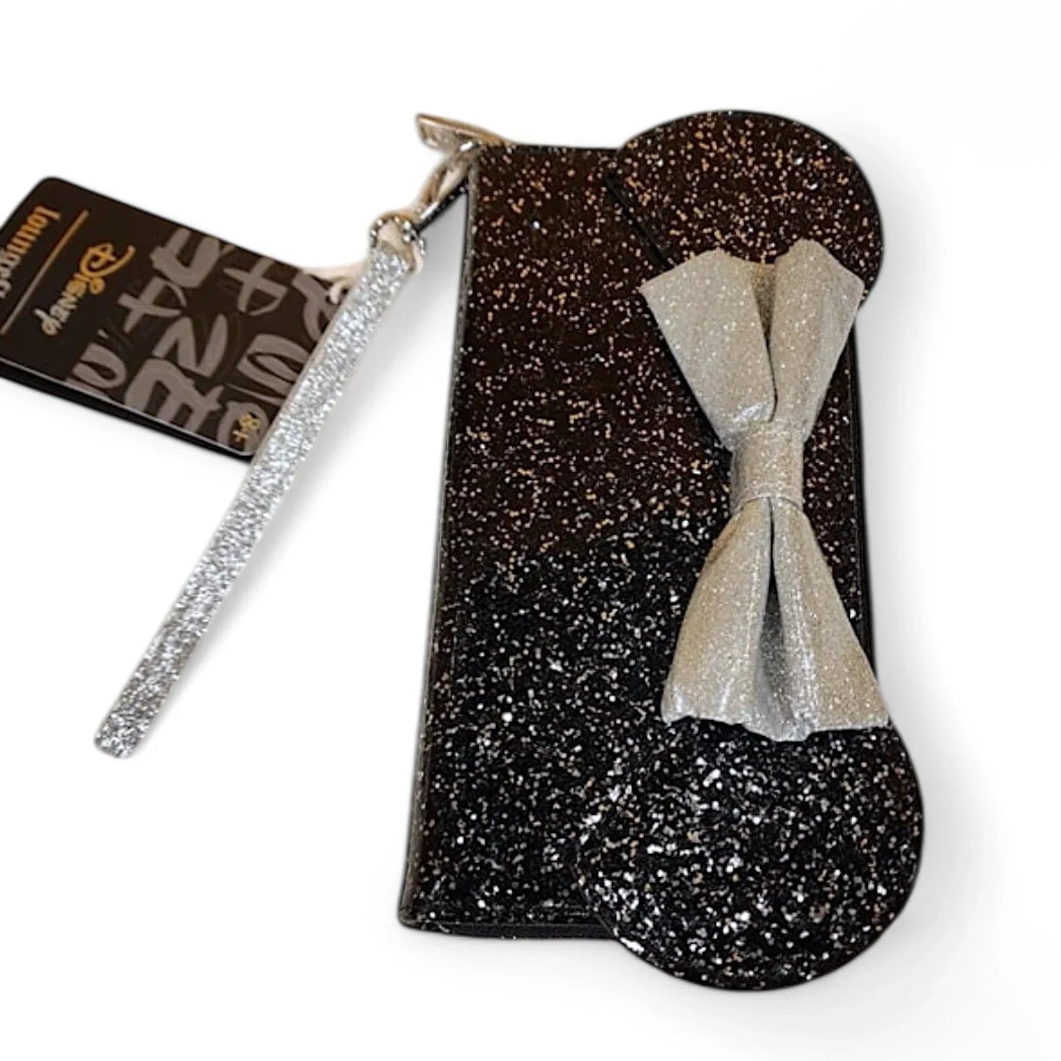 Loungefly Disney Minnie Mouse Happy New Year Glitter Wallet Wristlet NWT - Trendiez U ♥ 