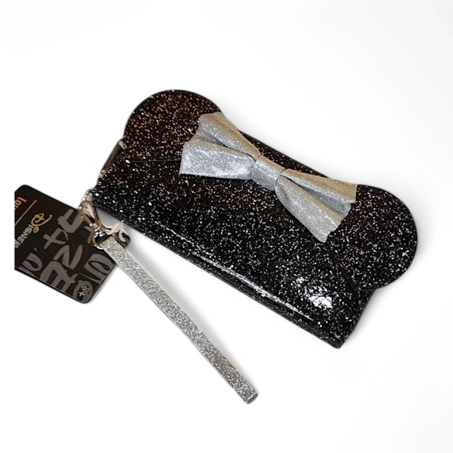 Loungefly Disney Minnie Mouse Happy New Year Glitter Wallet Wristlet NWT - Trendiez U ♥ 