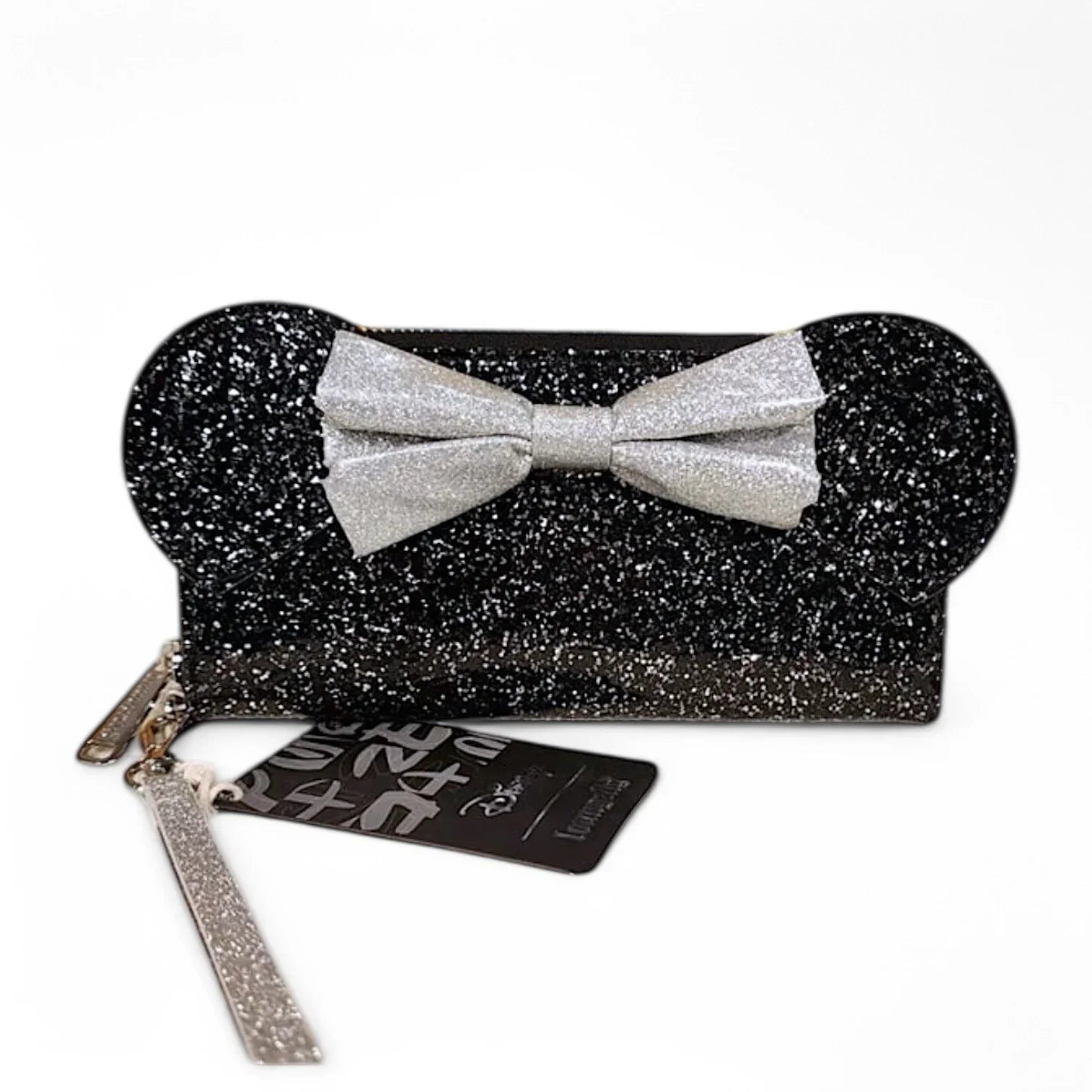 Loungefly Disney Minnie Mouse Happy New Year Glitter Wallet Wristlet NWT - Trendiez U ♥ 